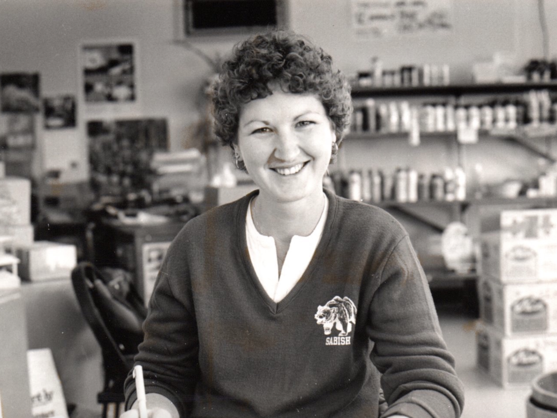 Pam Mehnert during her early years at the co-op
