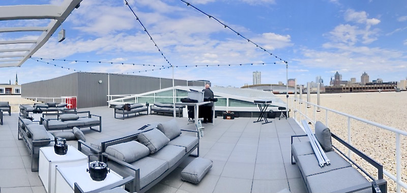 Rooftop patio