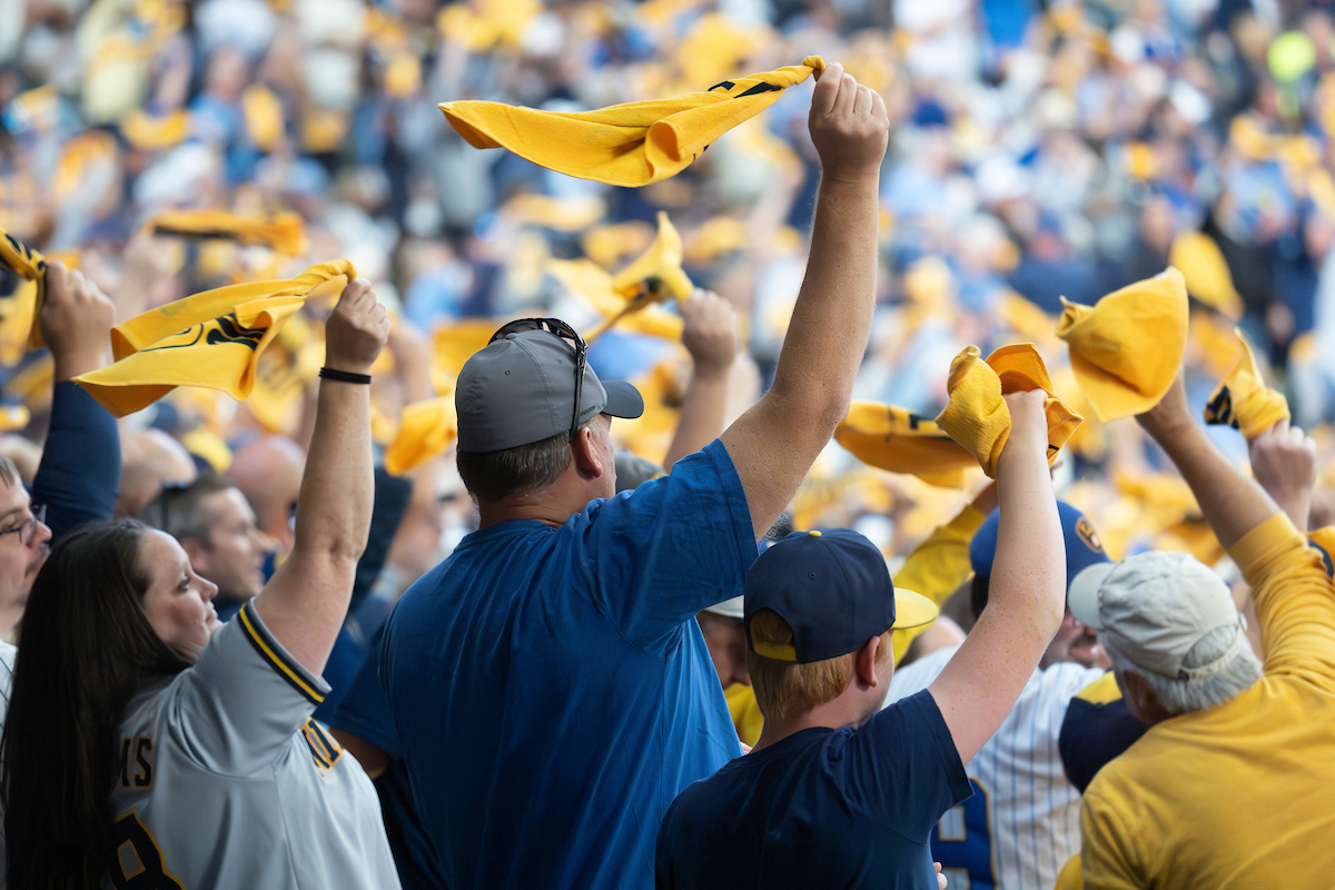 Brewers fans at American Family Field by Dan Garcia