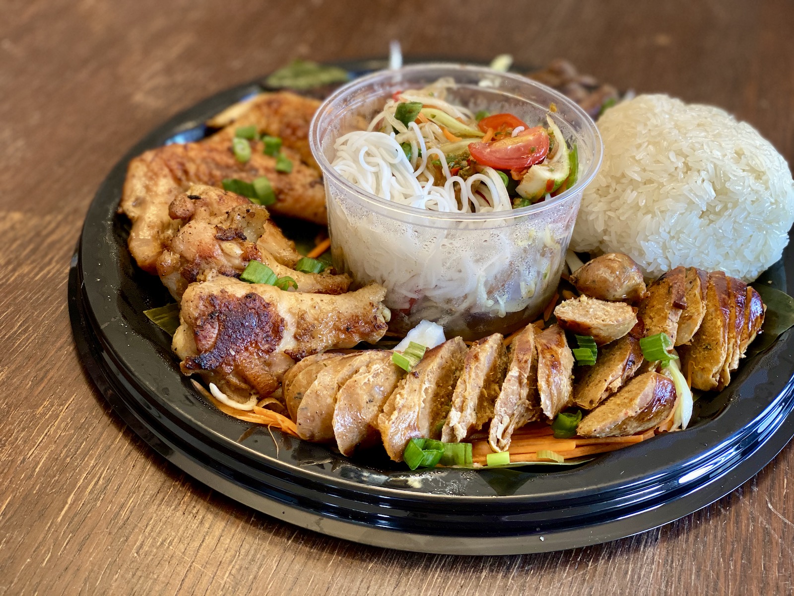 Lao street food platter