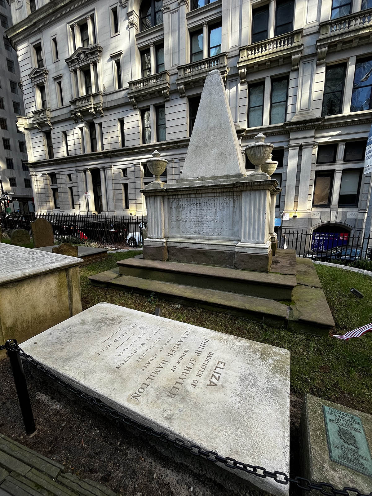 Alexander Hamilton's grave.