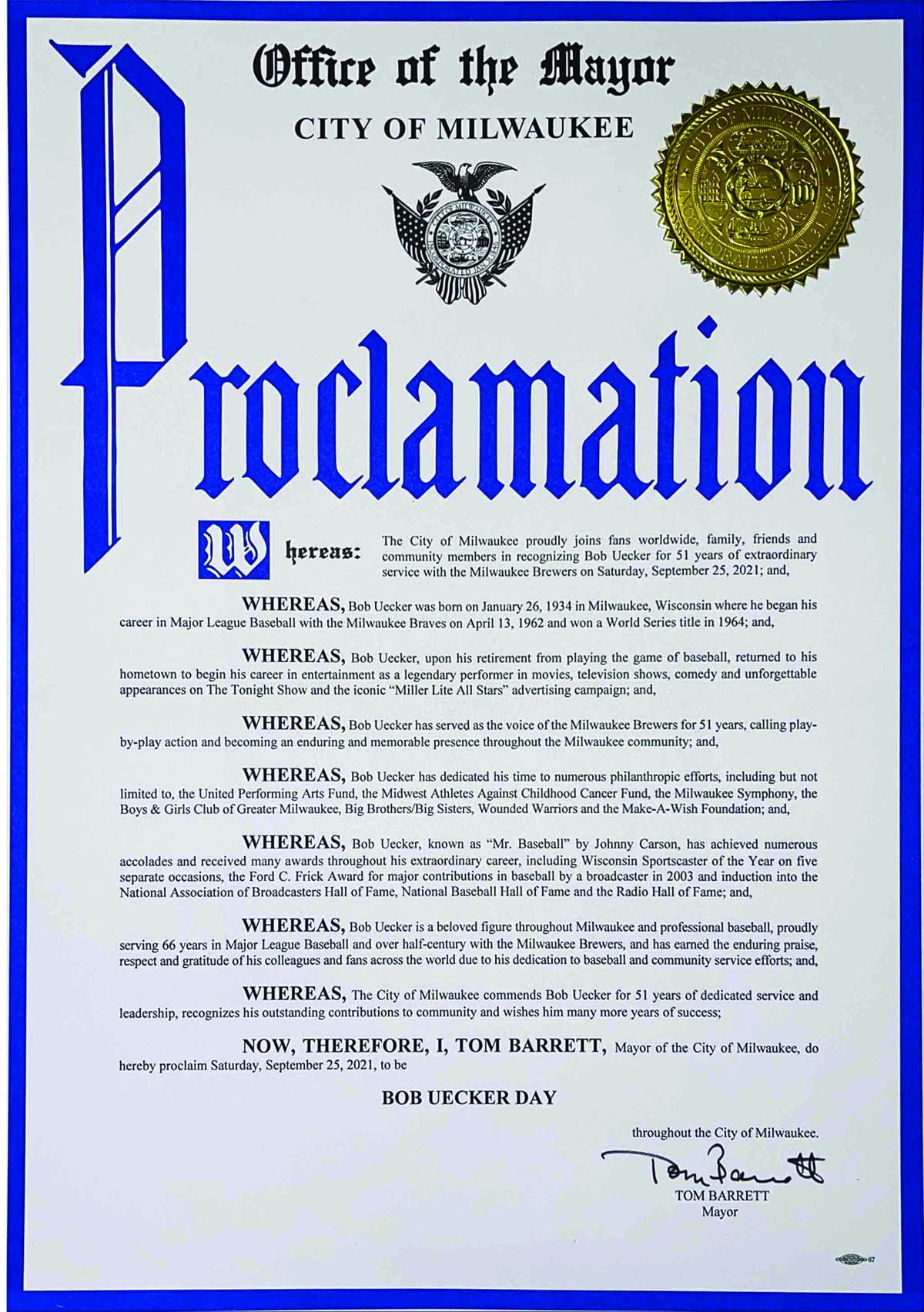 Proclamation