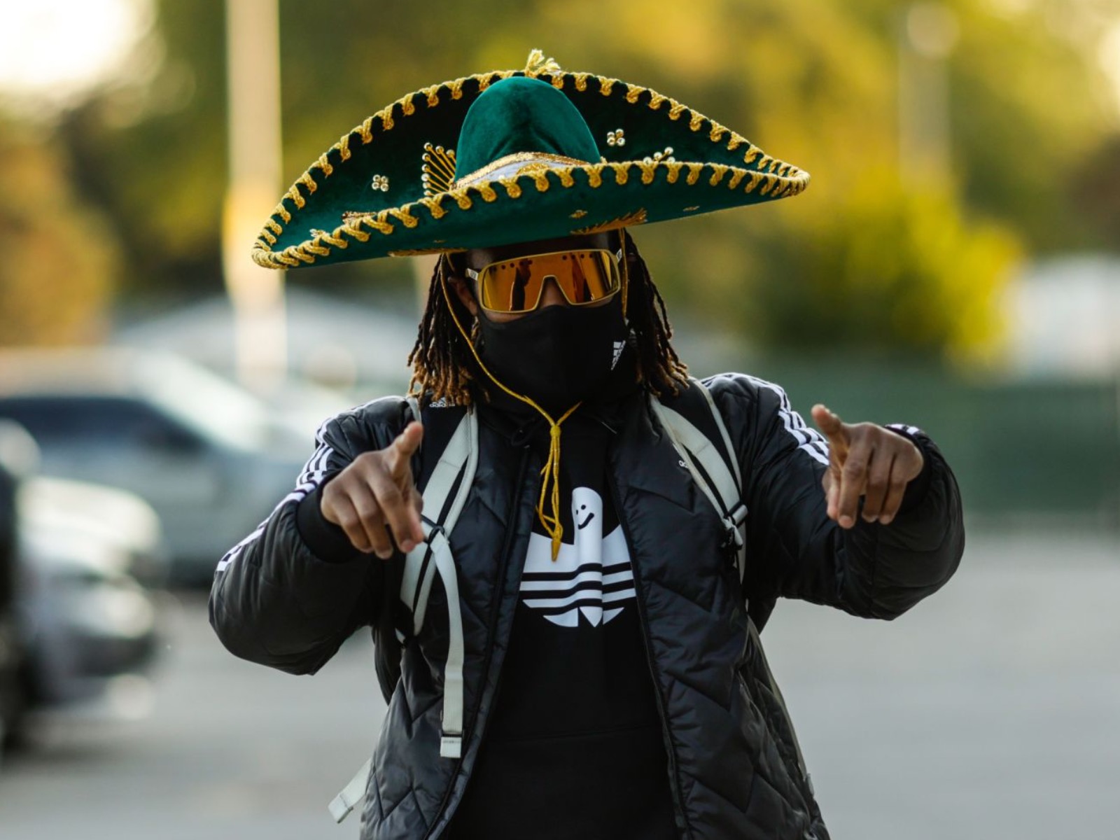 NFL on ESPN on X: Aaron Jones rockin' the sombrero after the