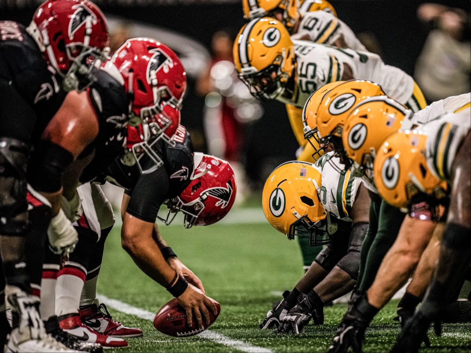 Falcons versus Packers