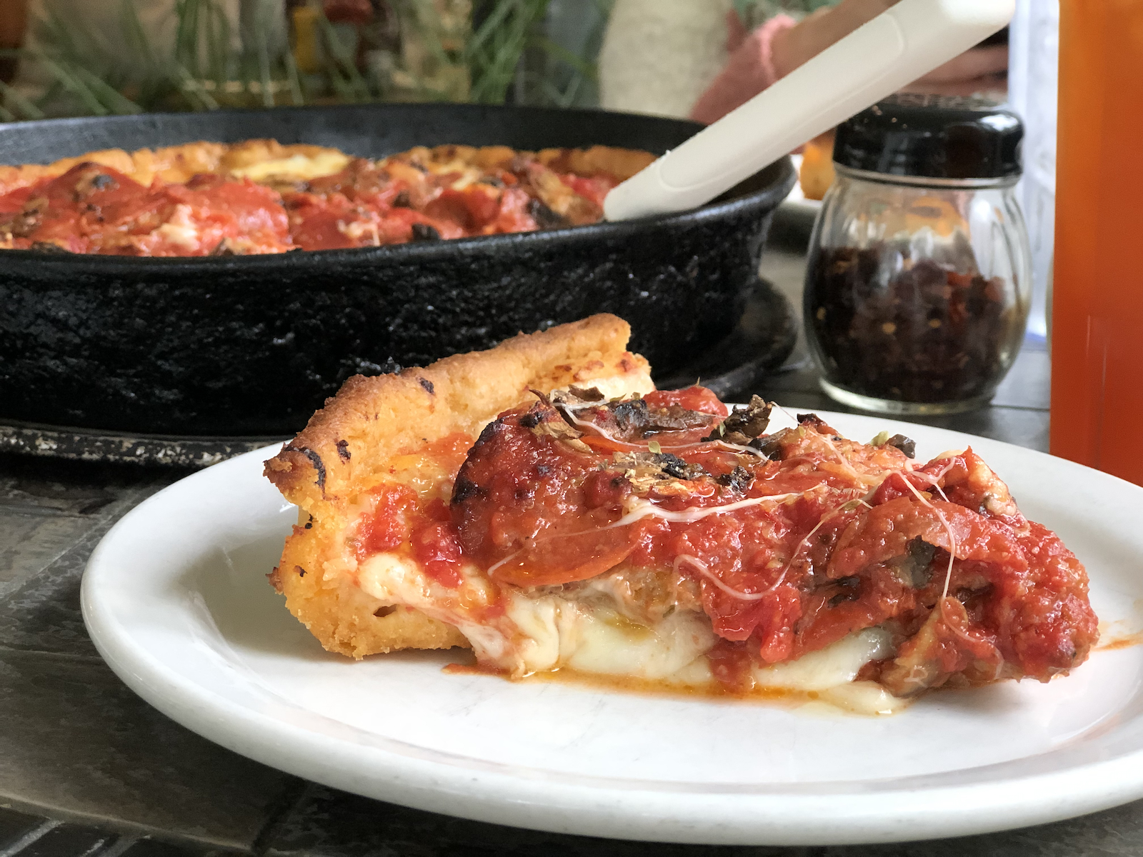 Chicago-style pizza from Chuck's Place
