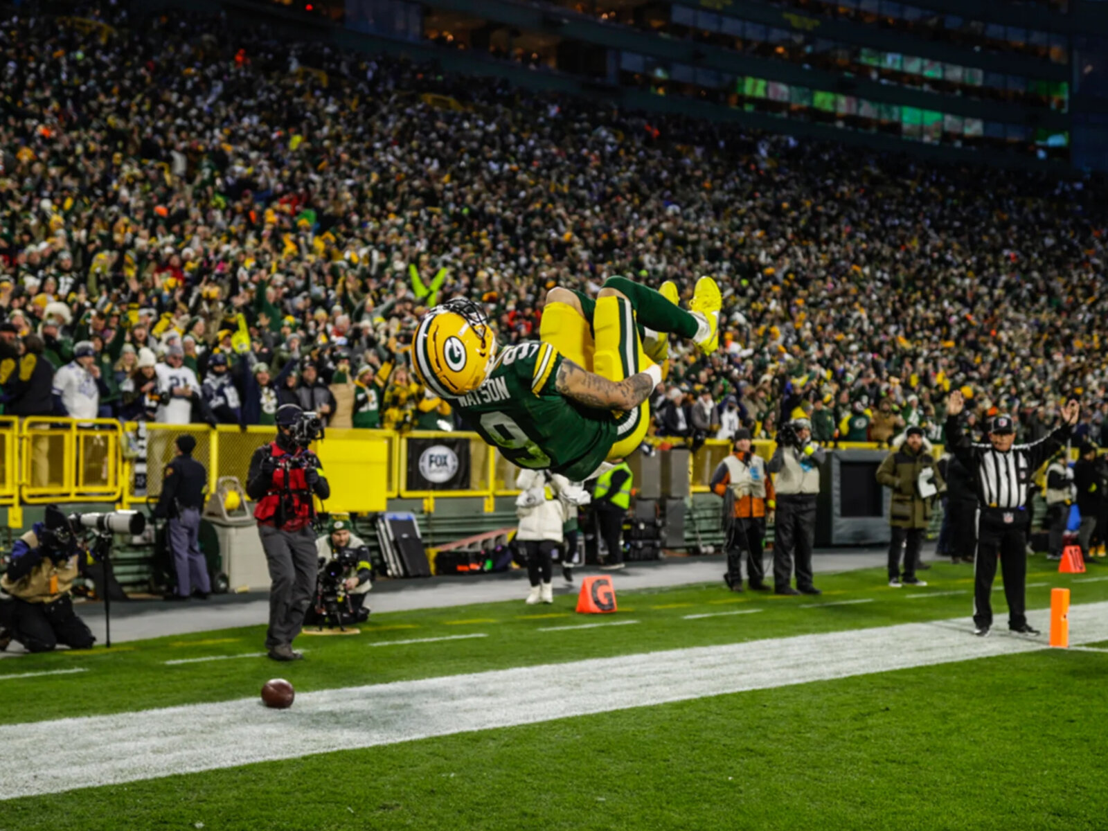 Christian Watson does flip