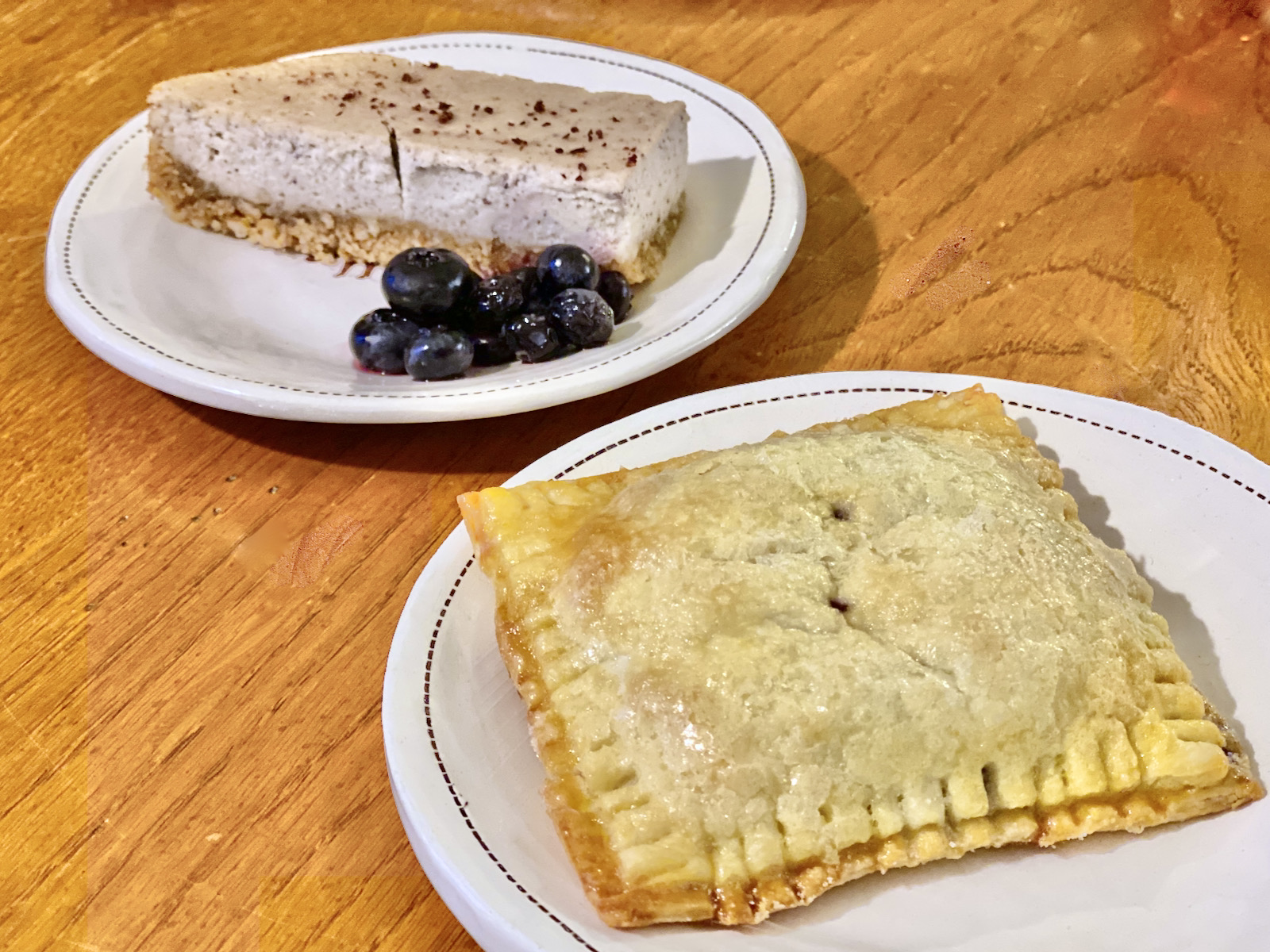 Goodkind sumac lemon bar and blueberry hand pie