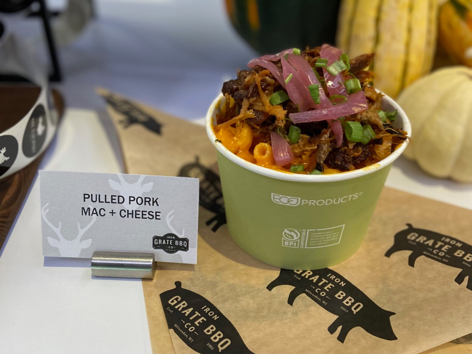 Pulled pork mac and cheese