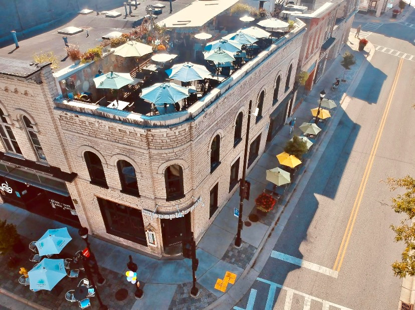 Rooftop patio at Peoples Park