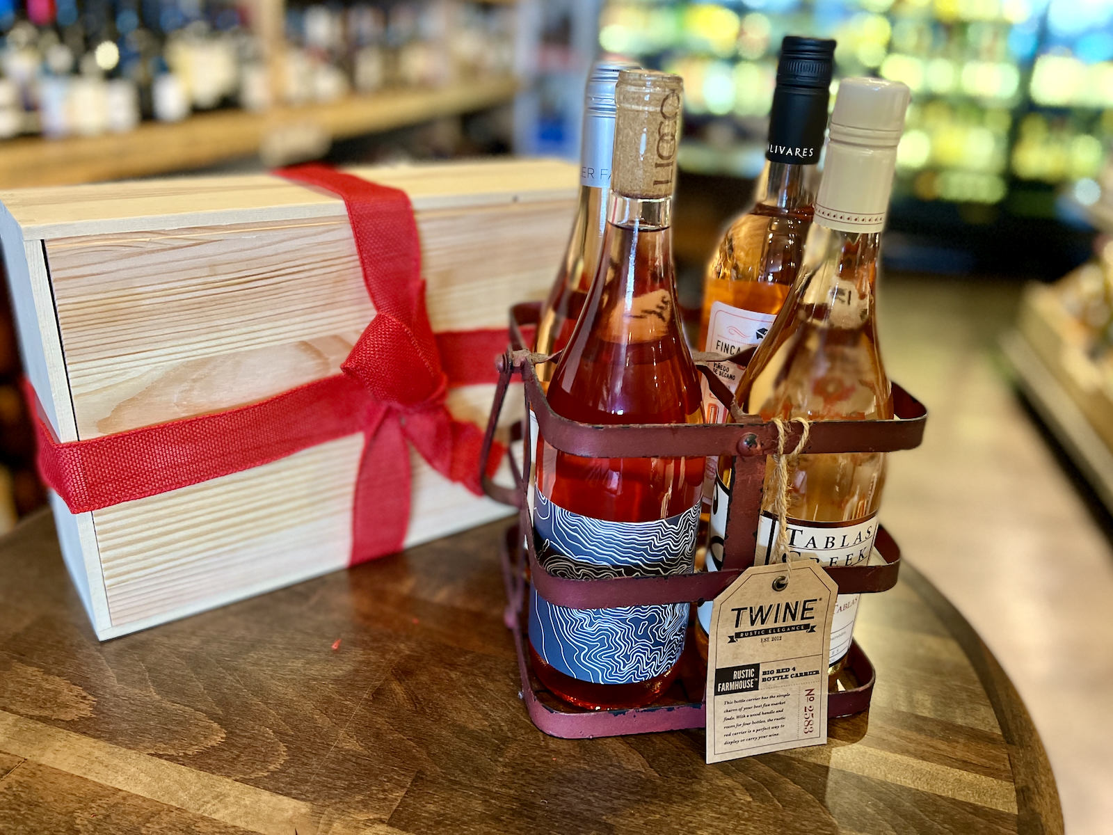 Rose wine gift