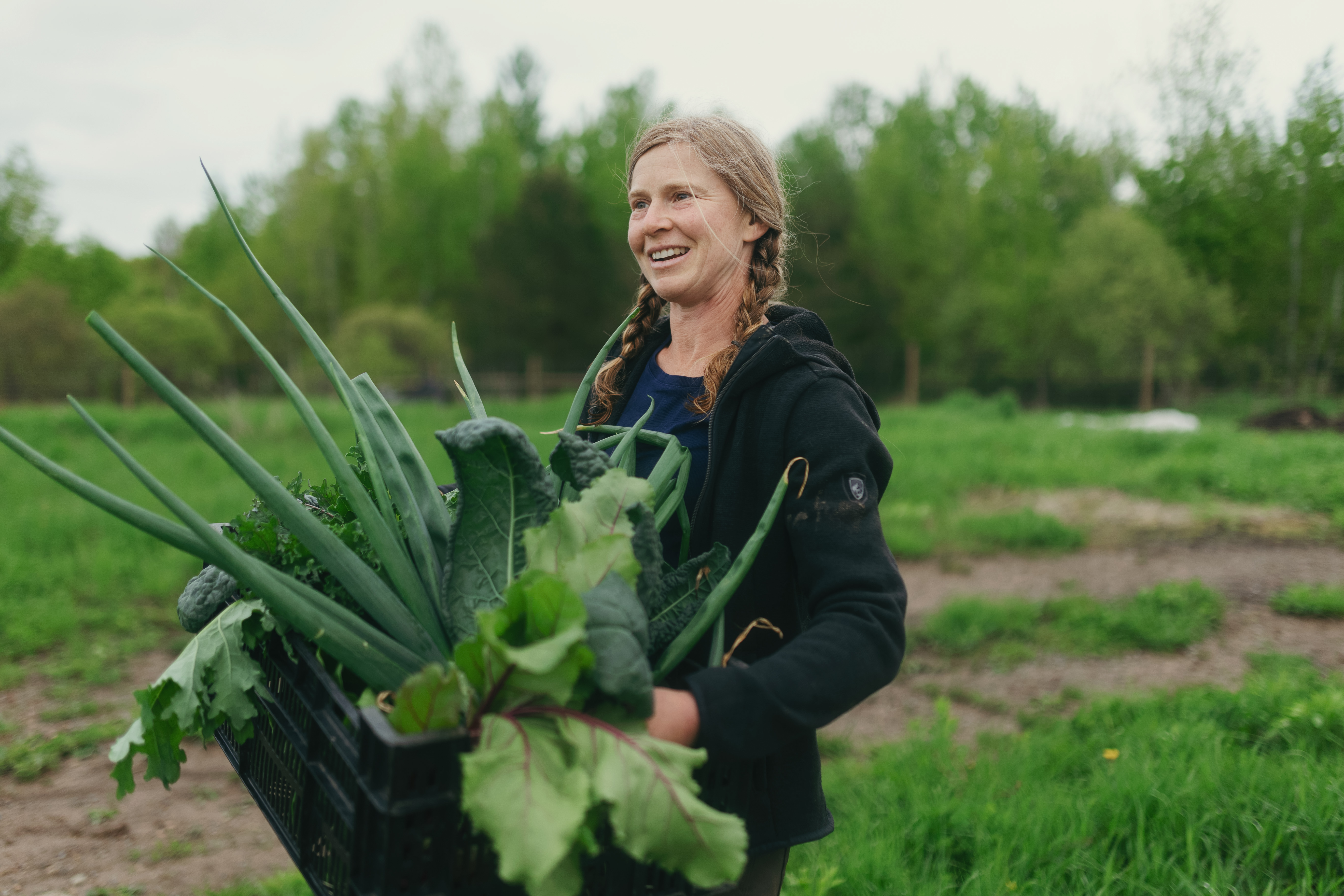 Cattail Organics is among the farms that supplies the food hub (Photo: Shelby Champagne)