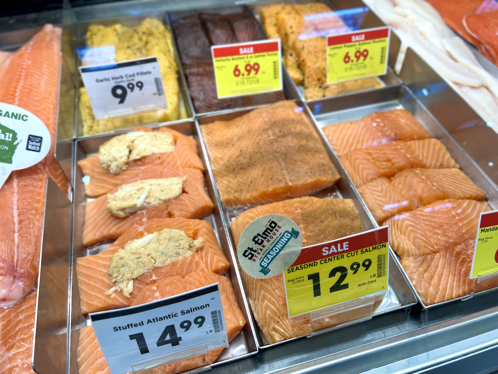 individual portions of salmon