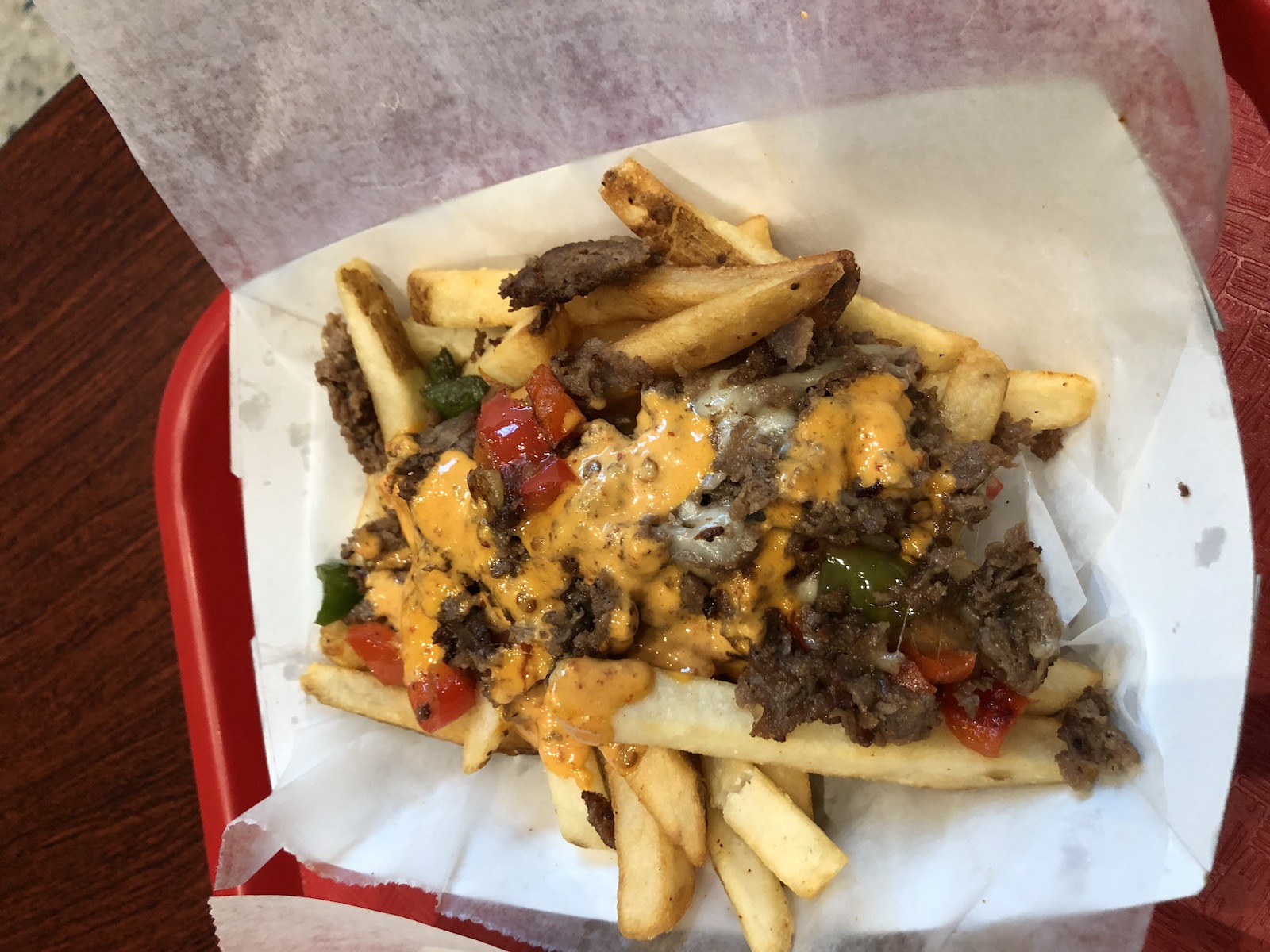 Philly cheesesteak fries