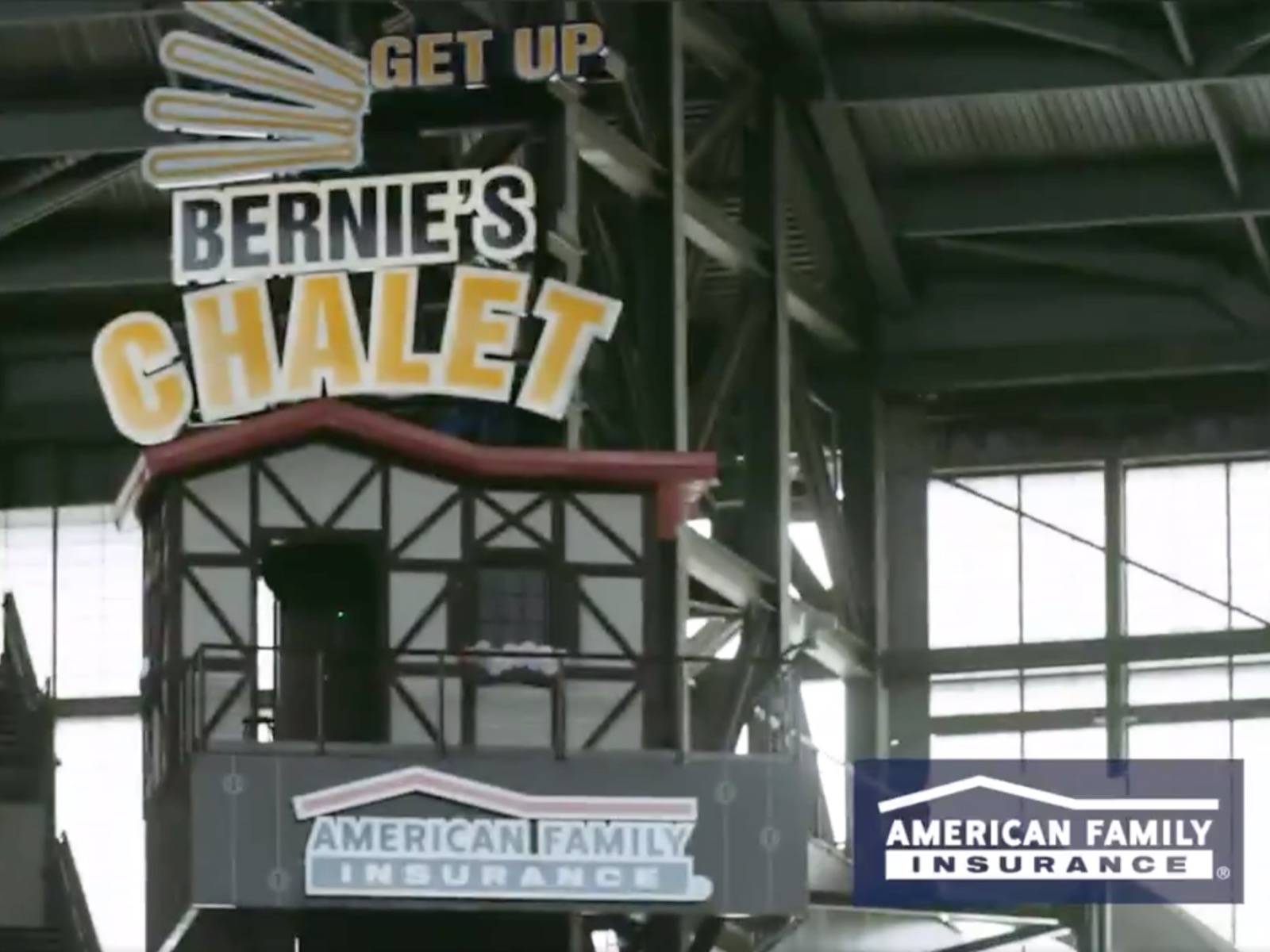 Here's the result of the Brewers' Mascot Makeover: a new Bernie's Chalet