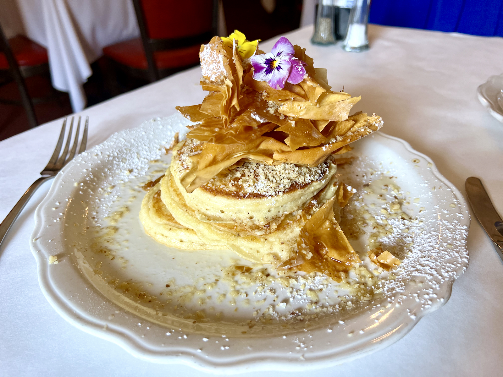 Baklava pancakes at Old Town Serbian