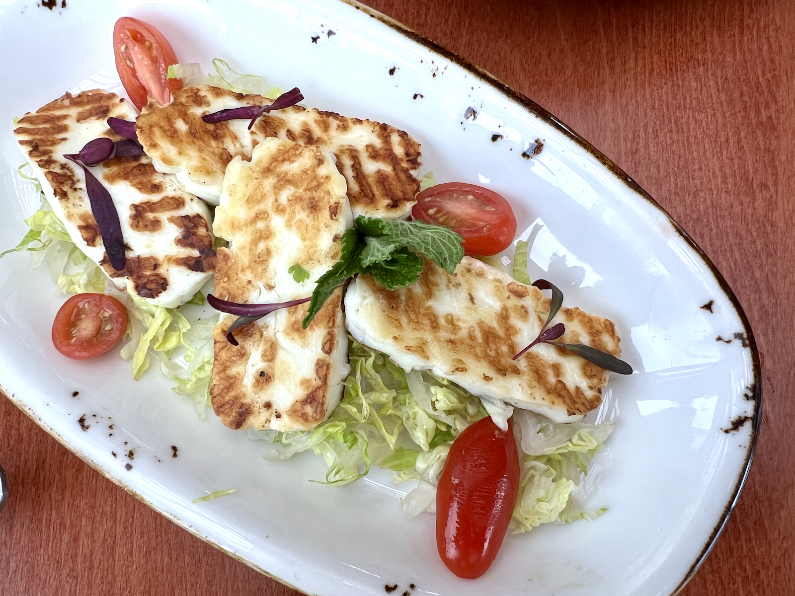 Grilled halloumi