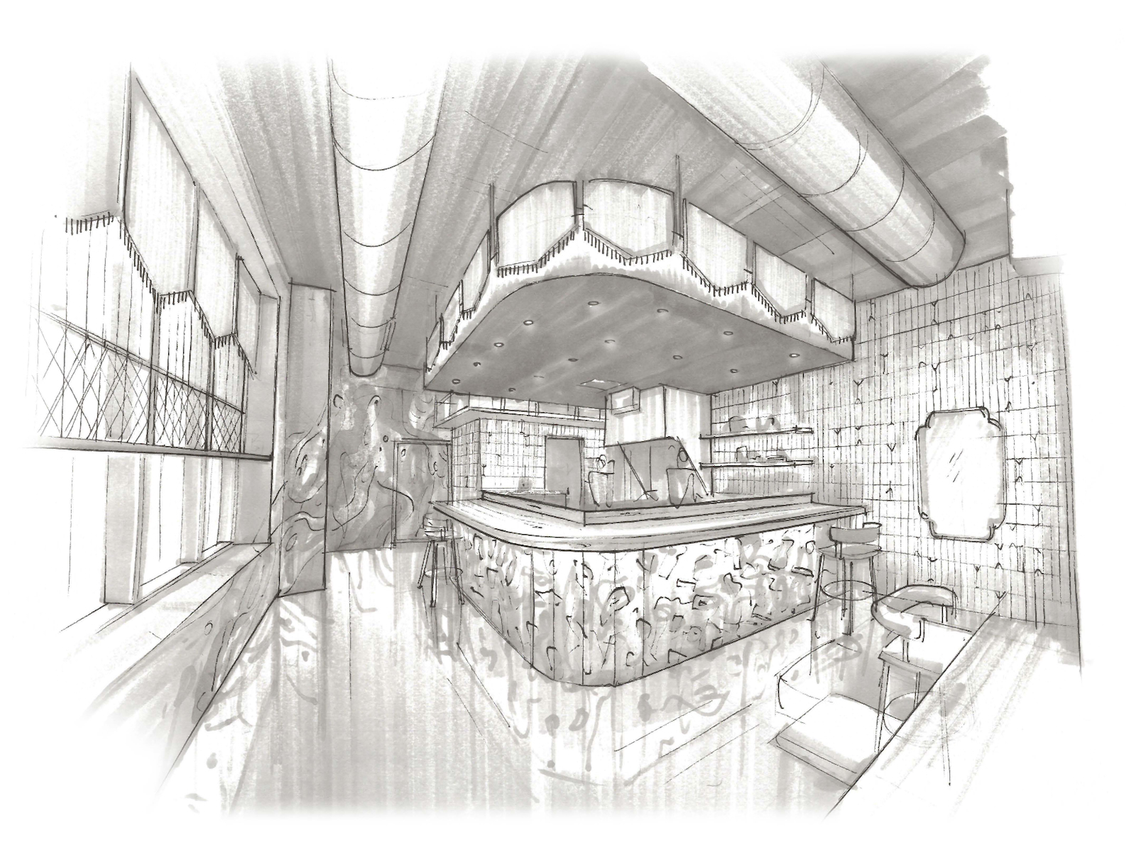 Concept sketch of 1033 by THREE SIXTY