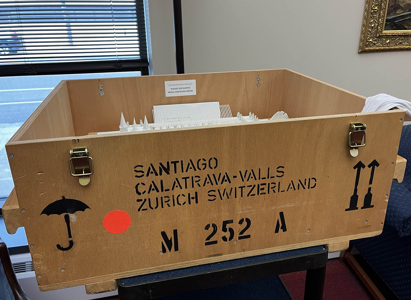 Calatrava shipping crate