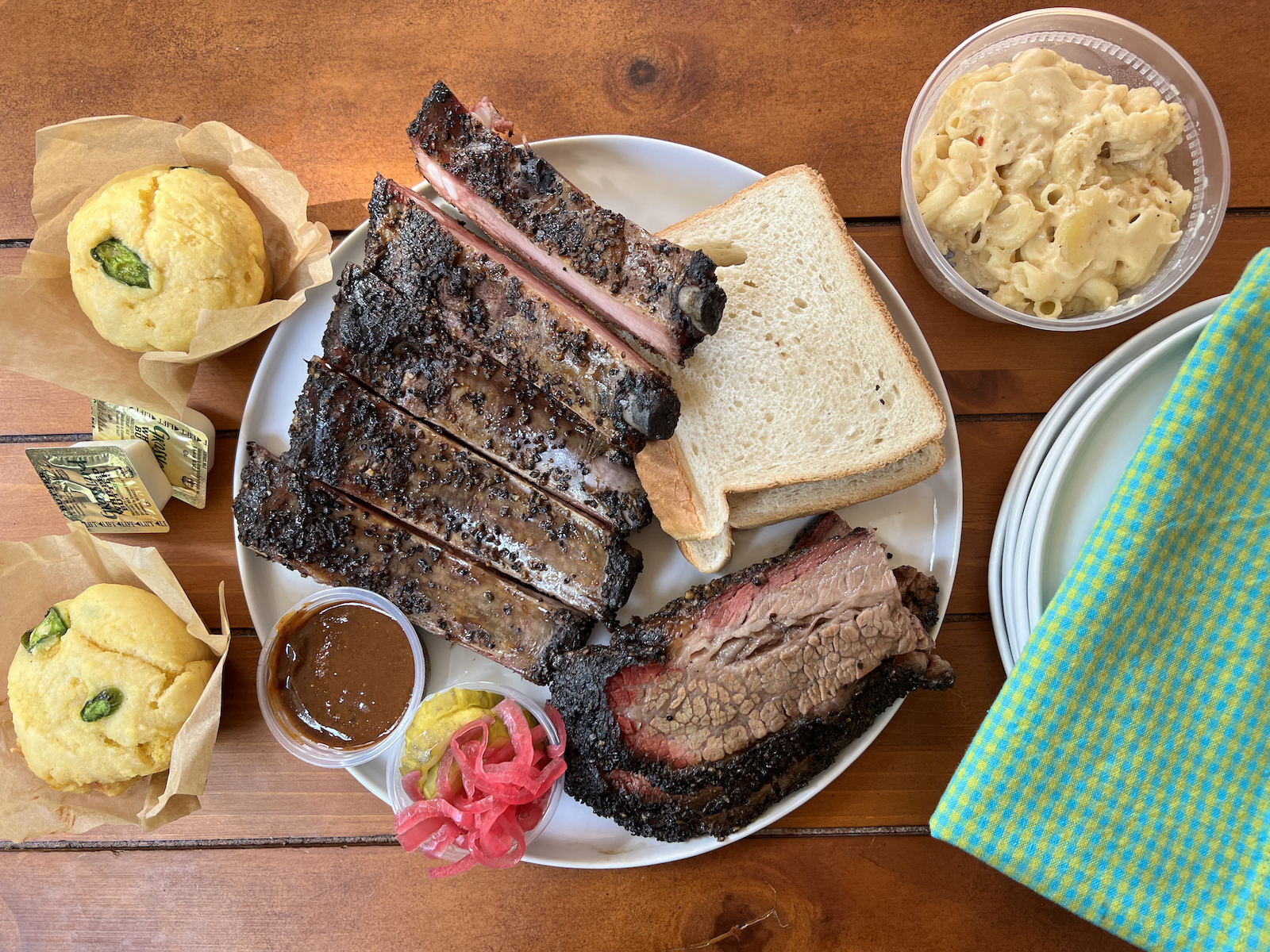 Sweet Smoke BBQ spread