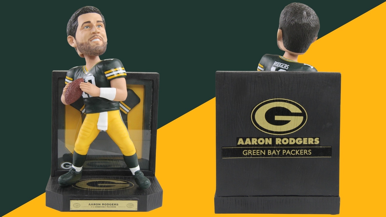 Aaron Rodgers Green Bay Packers 500 Career Passing Touchdowns Bobblehe FOCO