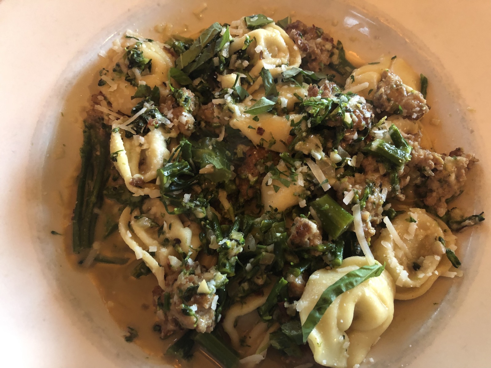 Rib tortellacci with broccolini