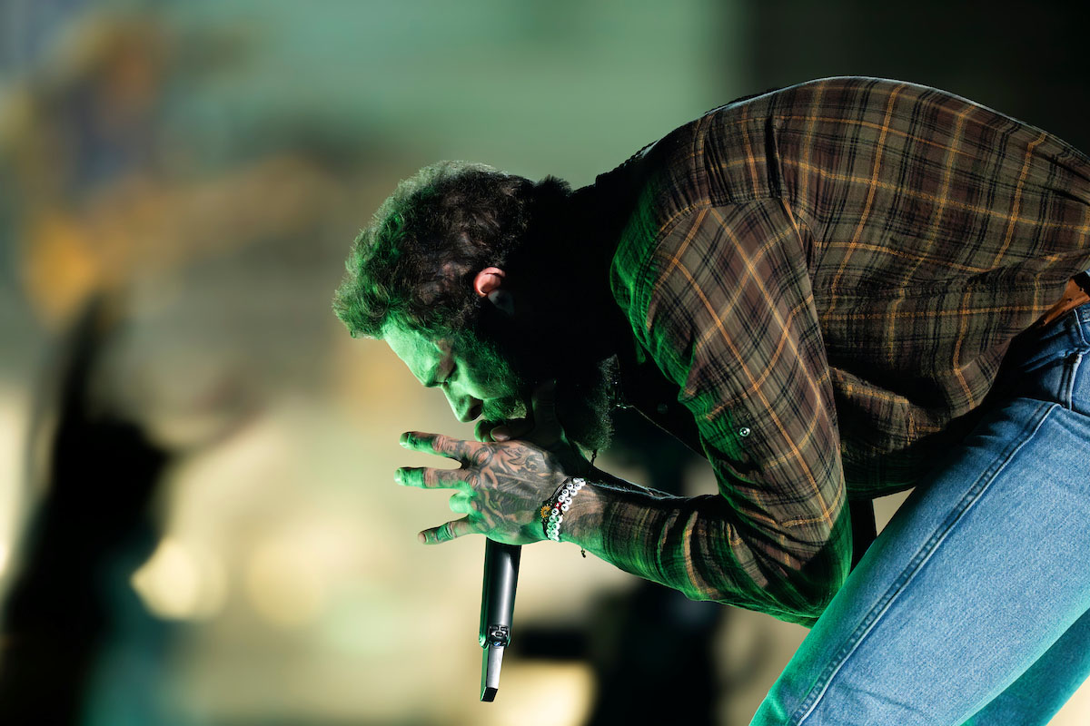 Post Malone performs at Wrigley Field in Chicago
