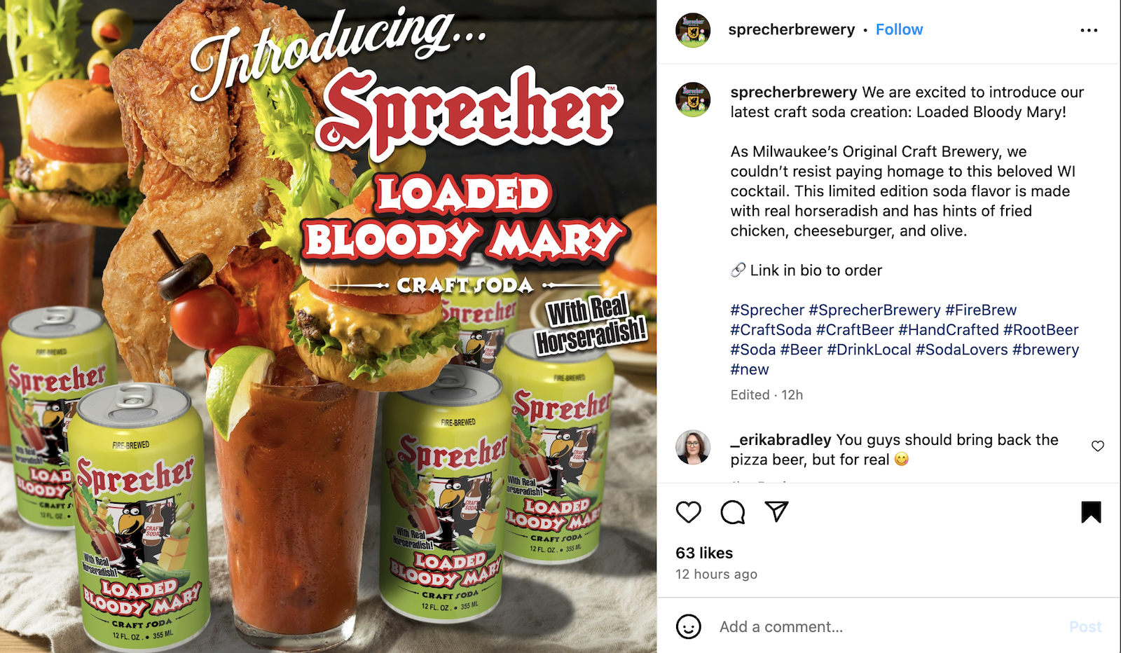 Sprecher Bloody Mary Soda