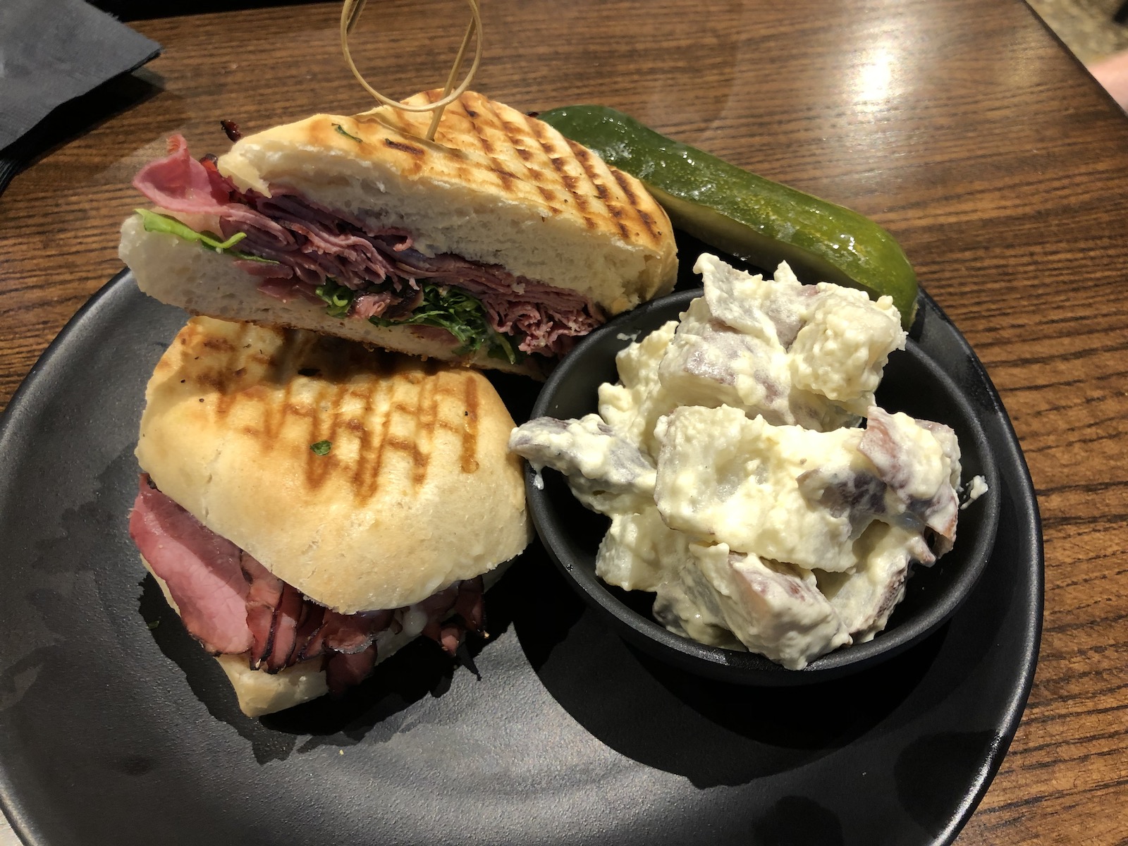 truffle pastrami sandwich