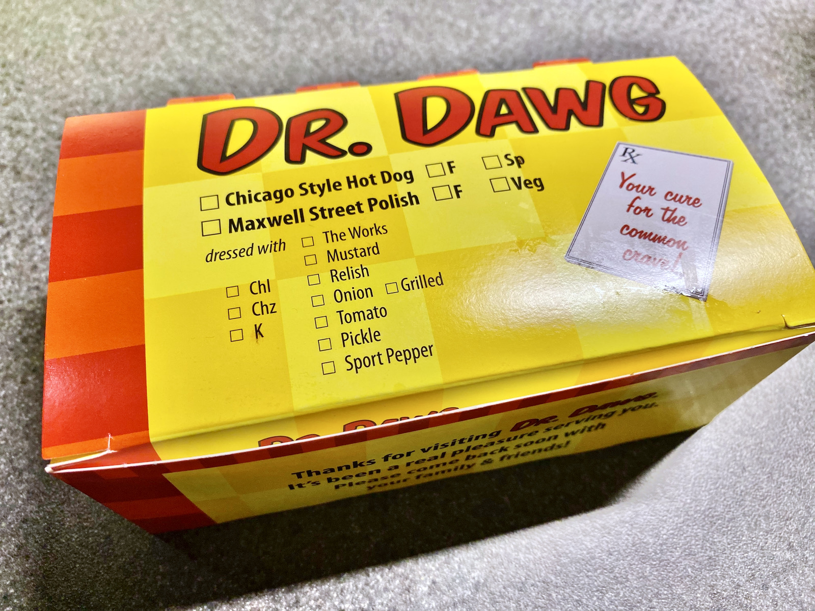 Dr. Dawg Chicago Dog box of awesome