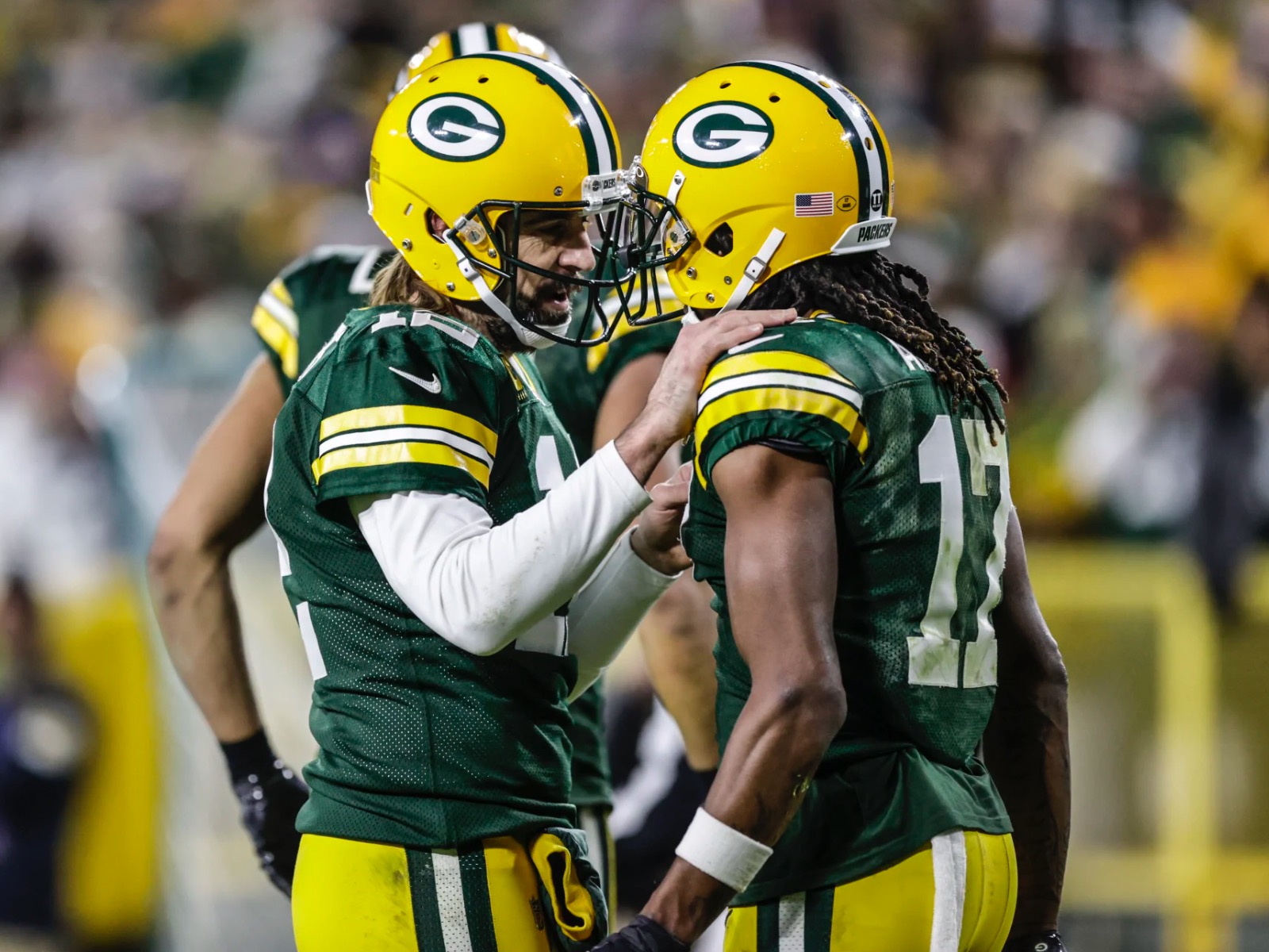 Aaron Rodgers and Davante Adams