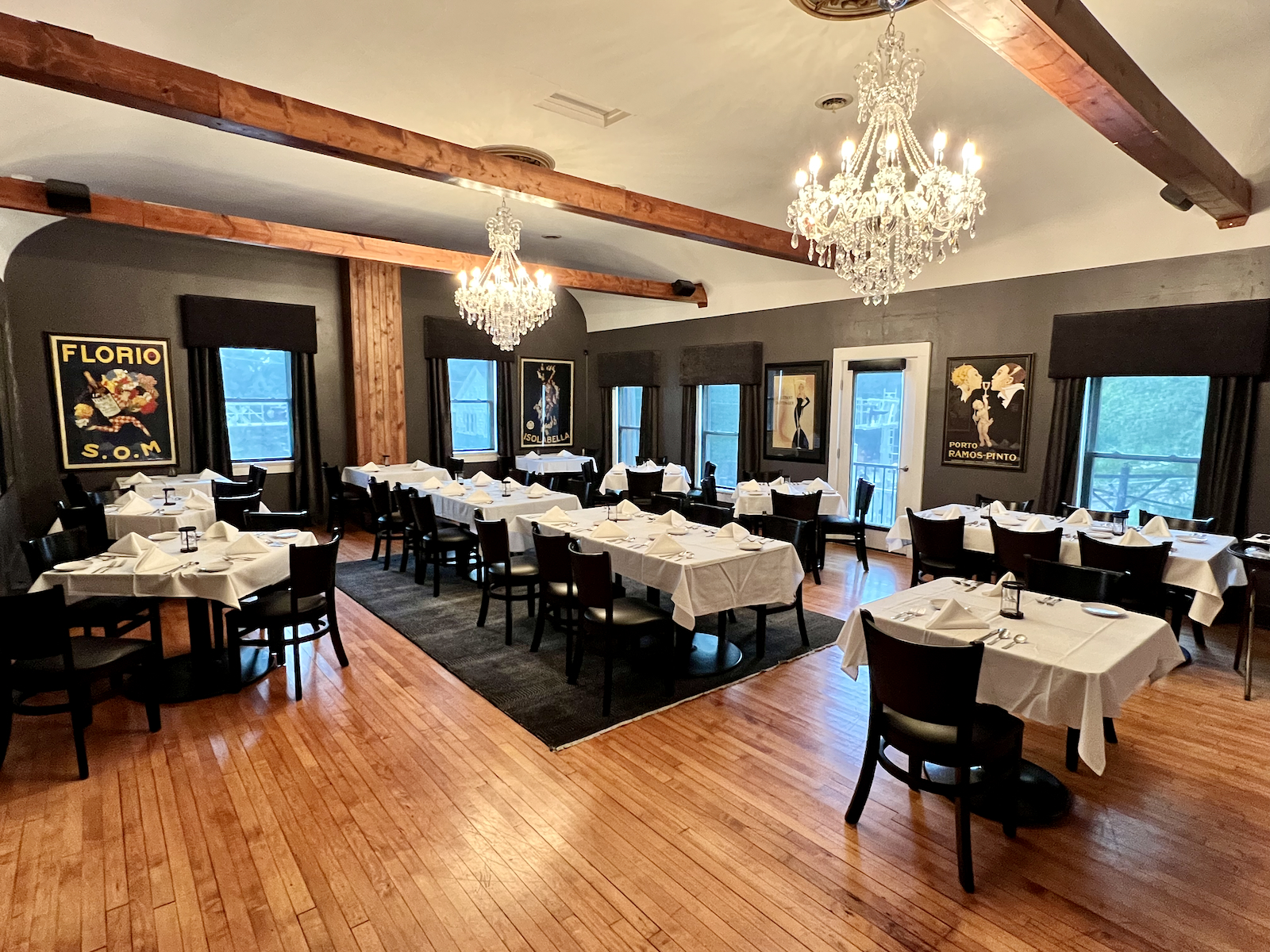 Upstairs private dining area