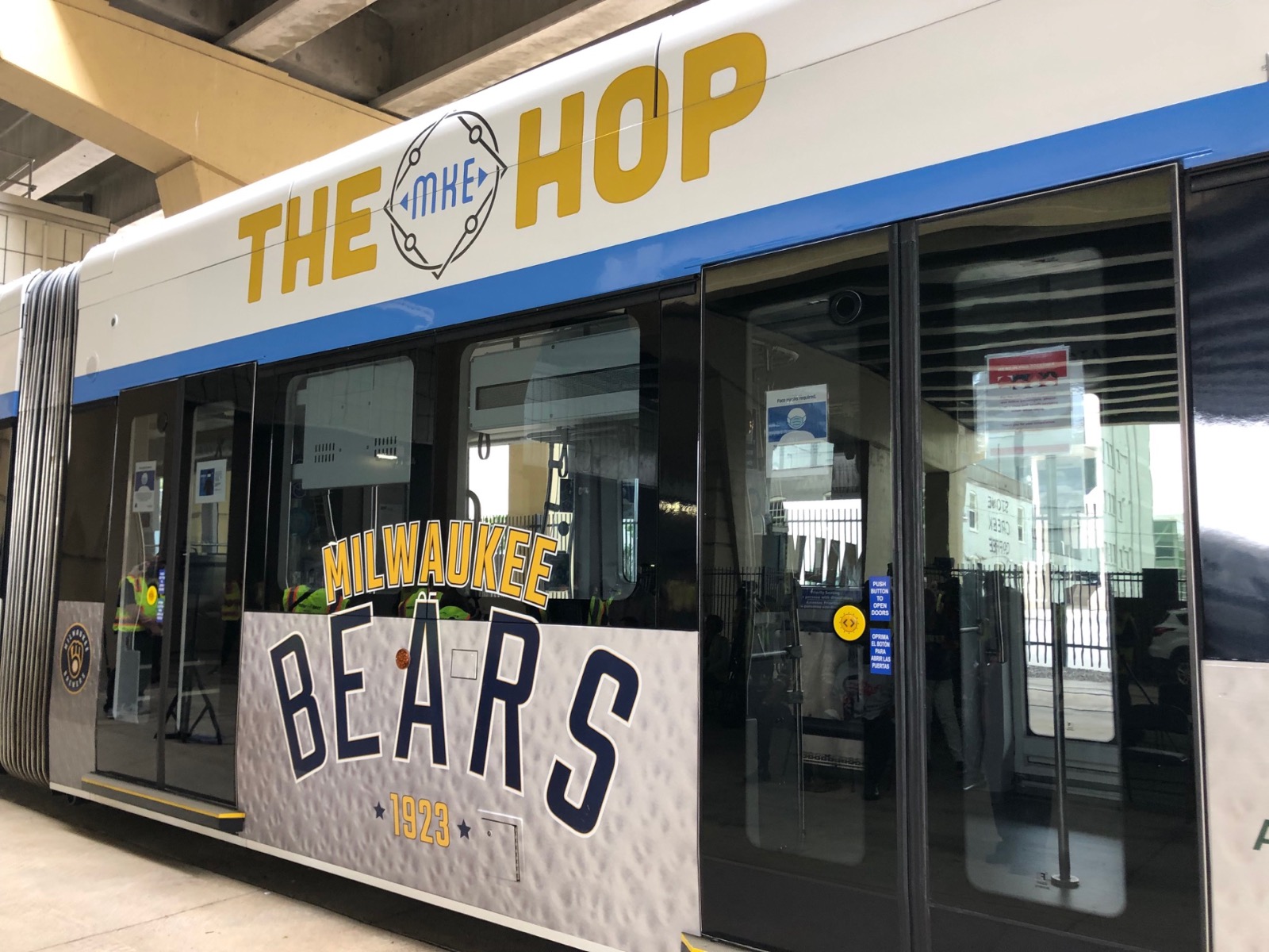 Milwaukee Bears on the streetcar