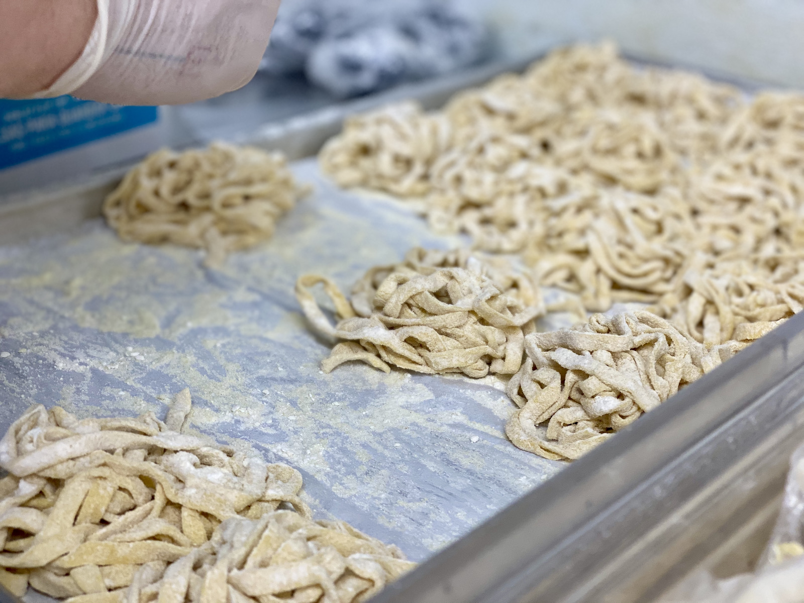 Fresh pasta at Pizza Man