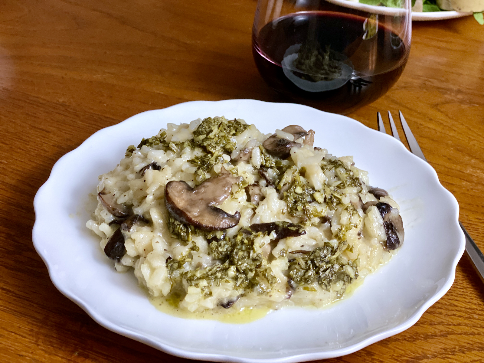 Mushroom risotto from La Merenda