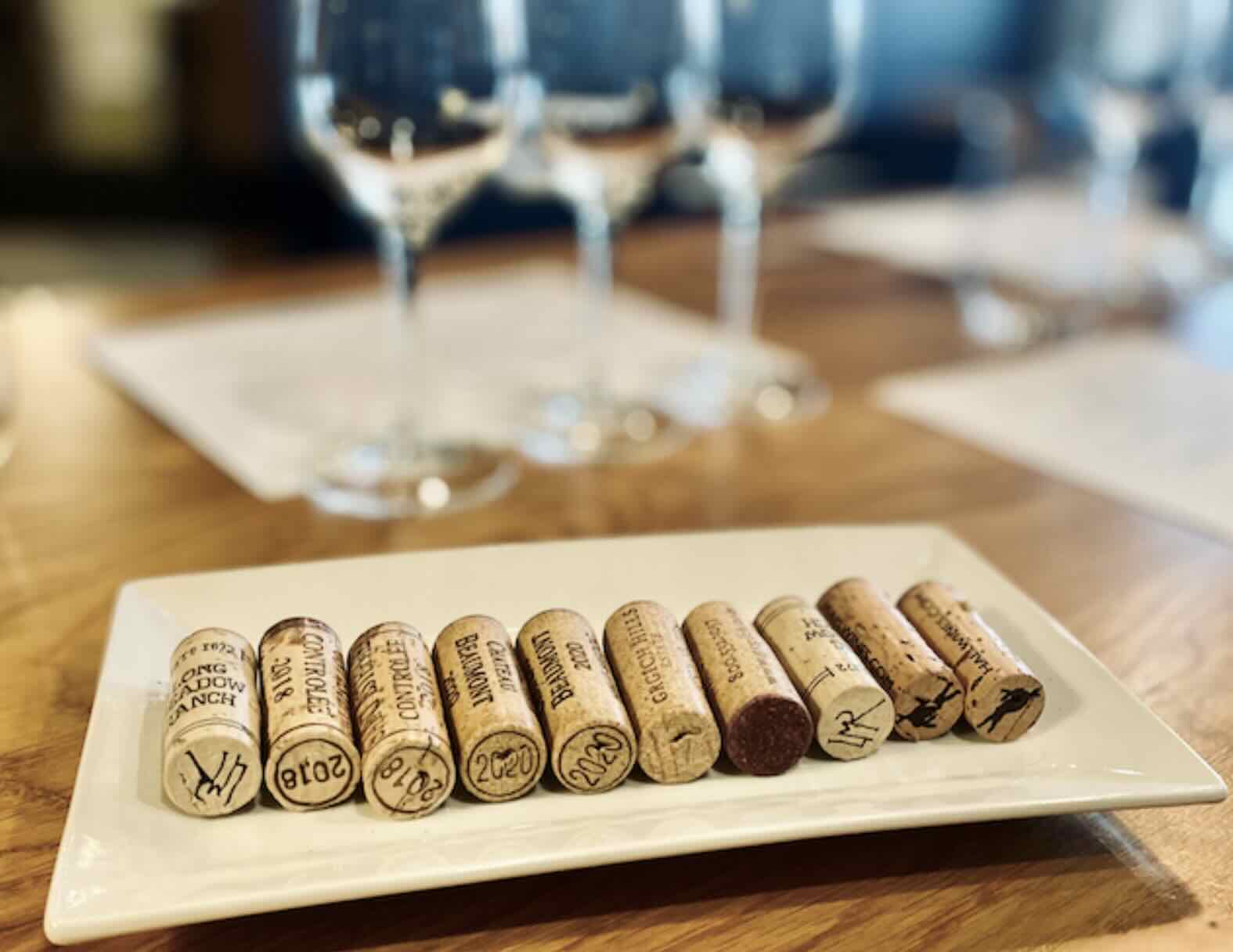 Glasses and corks