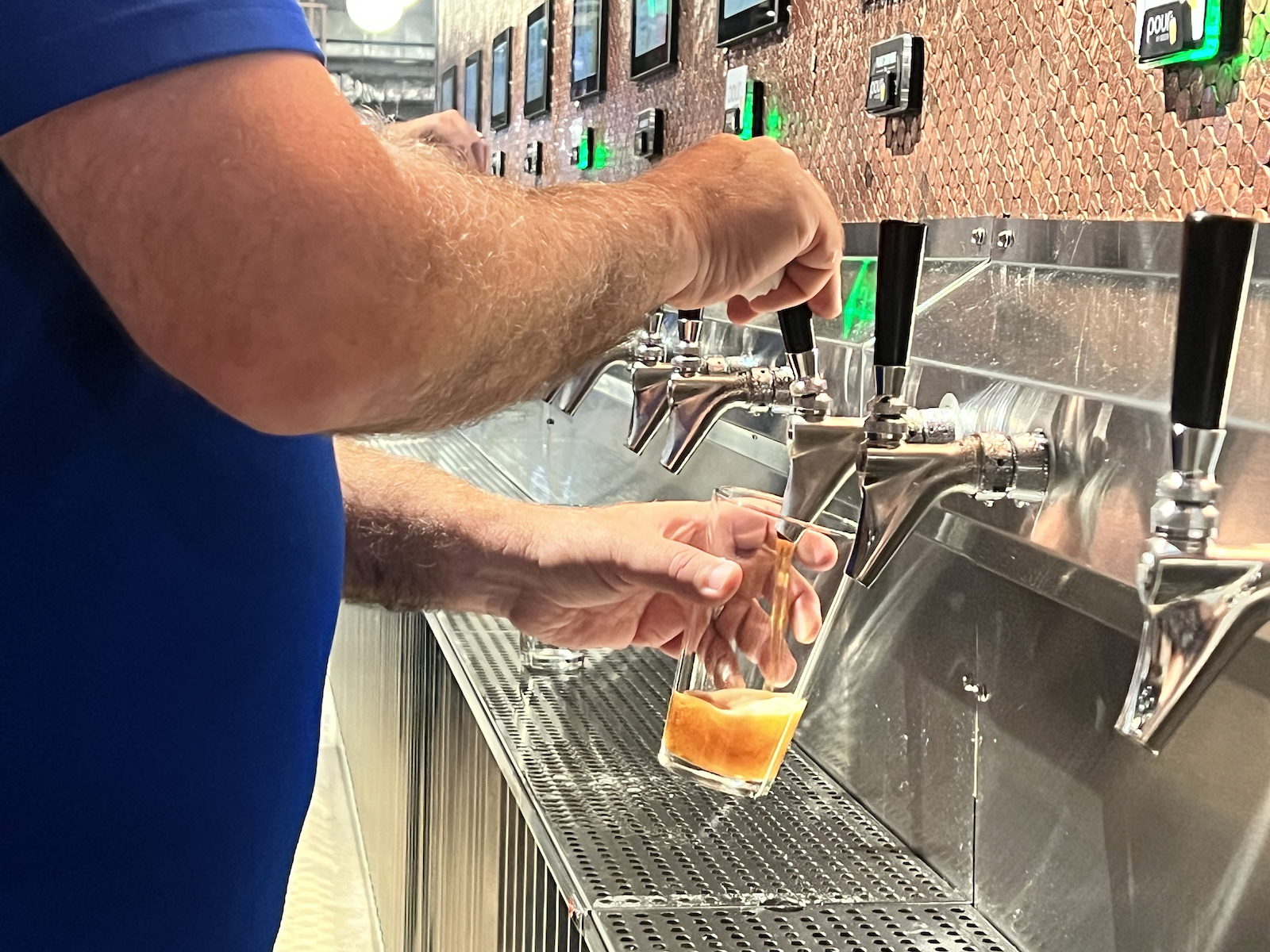 Self service beer wall