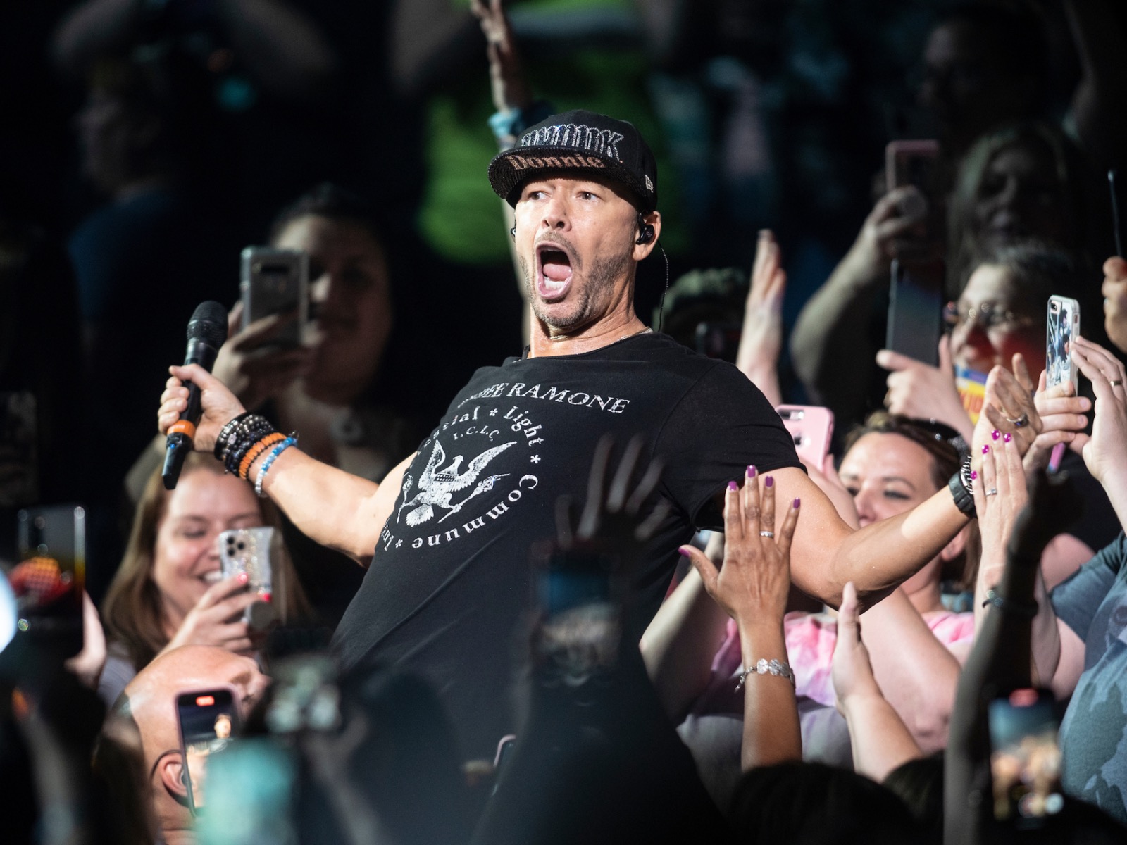 Donnie Wahlberg - New Kids on the Block T-Shirt by Concert Photos