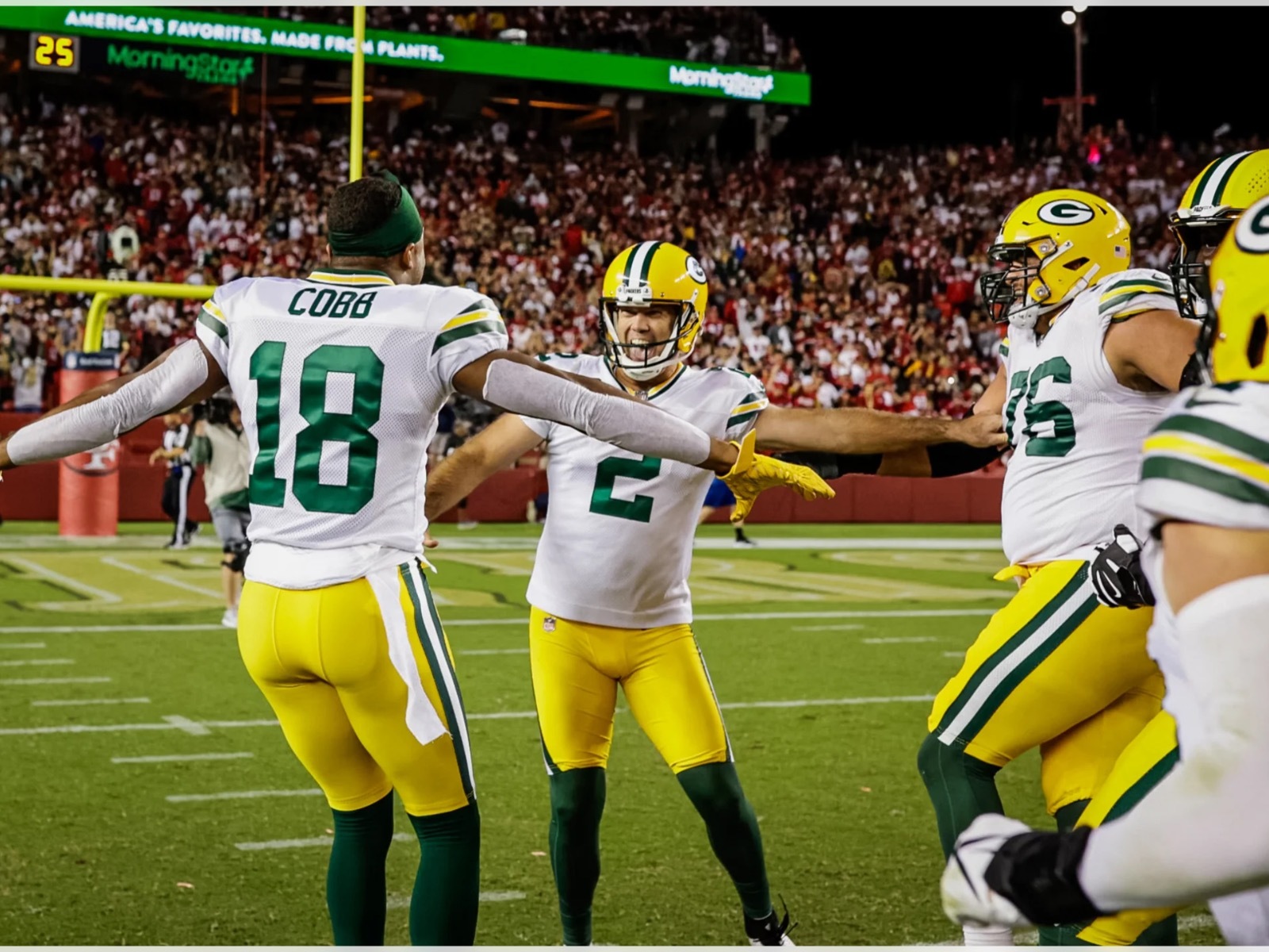 Packers defeat 49ers 30-28 on Mason Crosby field goal as time expires