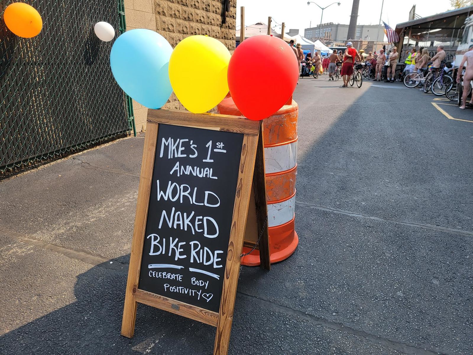 8 photos (and a video) from Milwaukee's first World Naked Bike Ride