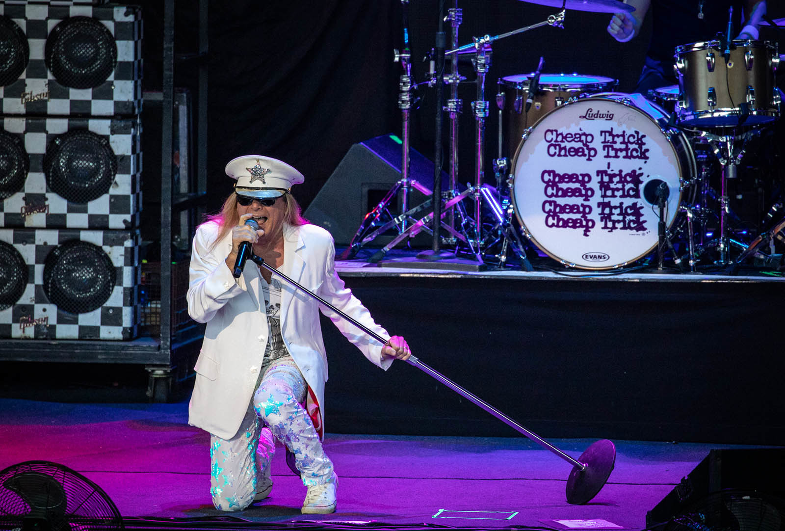 Legendary rock band Cheap Trick performs live in concert at