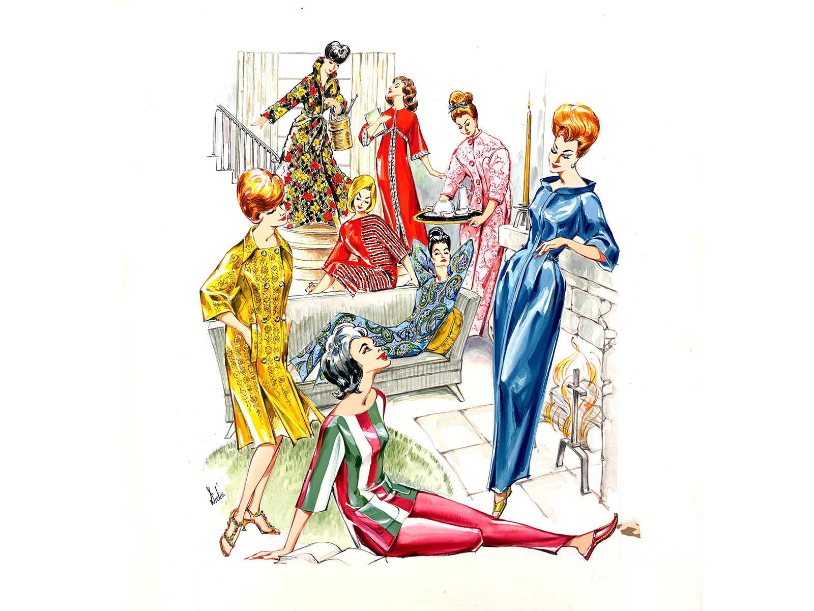 Who was the mysterious 1950s fashion illustrator Dickie?