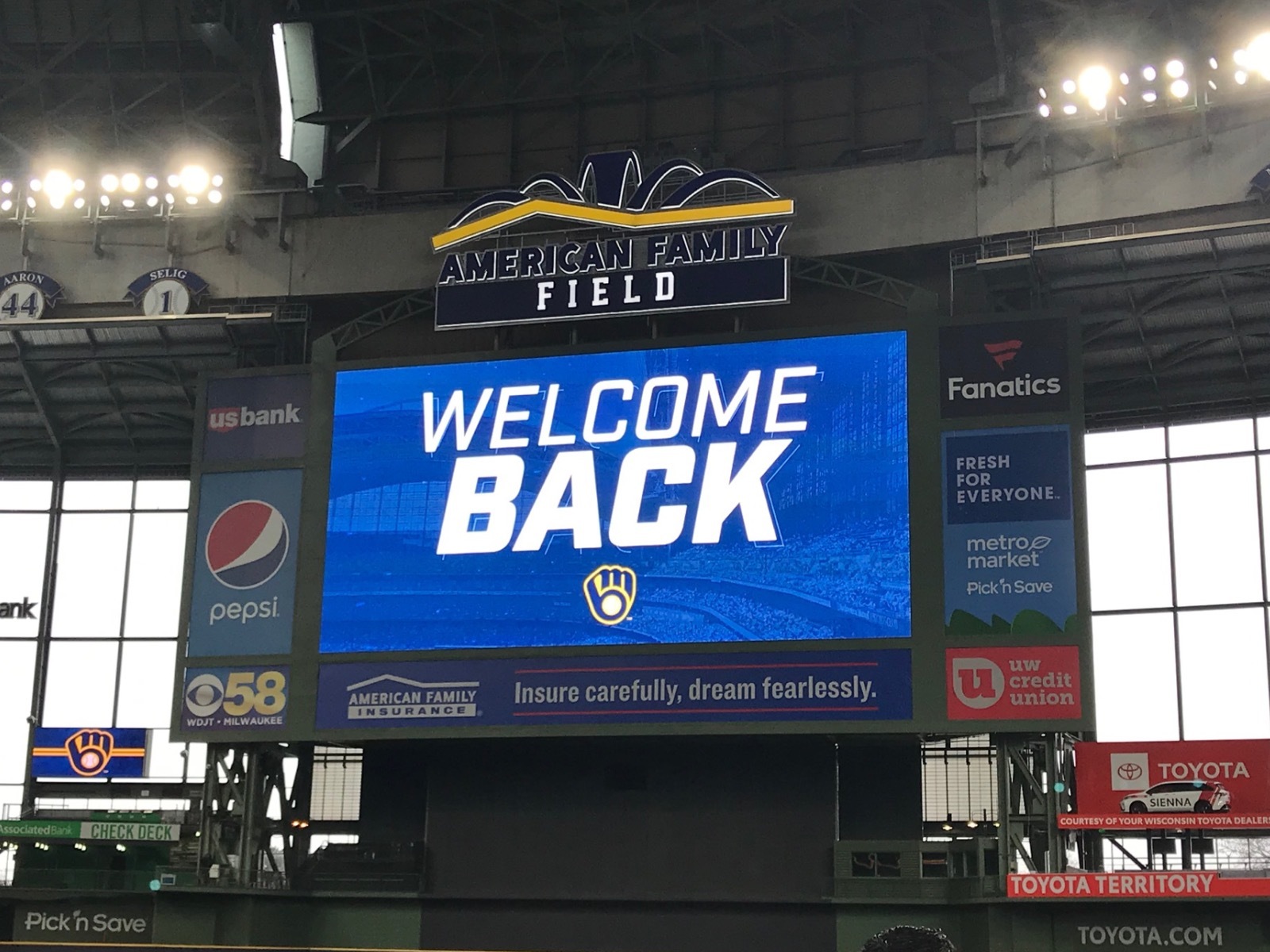 Baseball's back Walk around the new and old at American Family Field