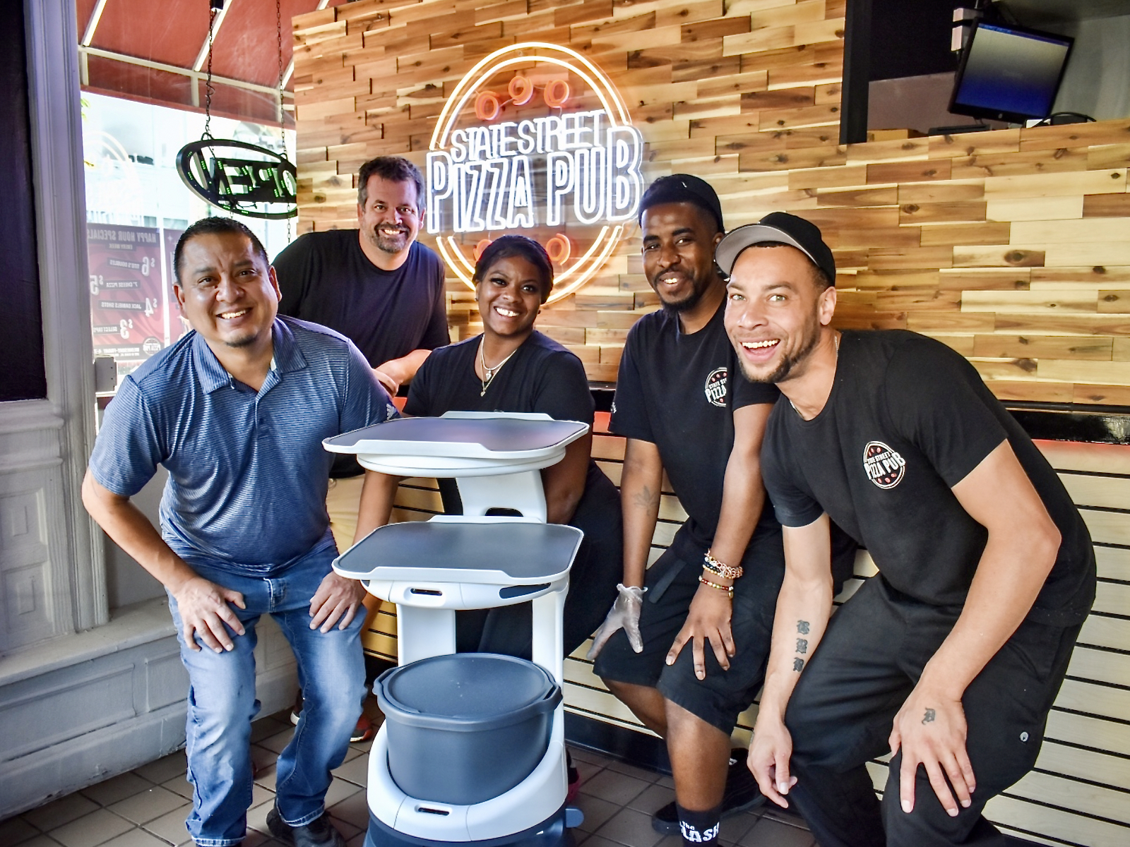 Feeling clever? Can you name State Street Pizza Pub's new service robot?
