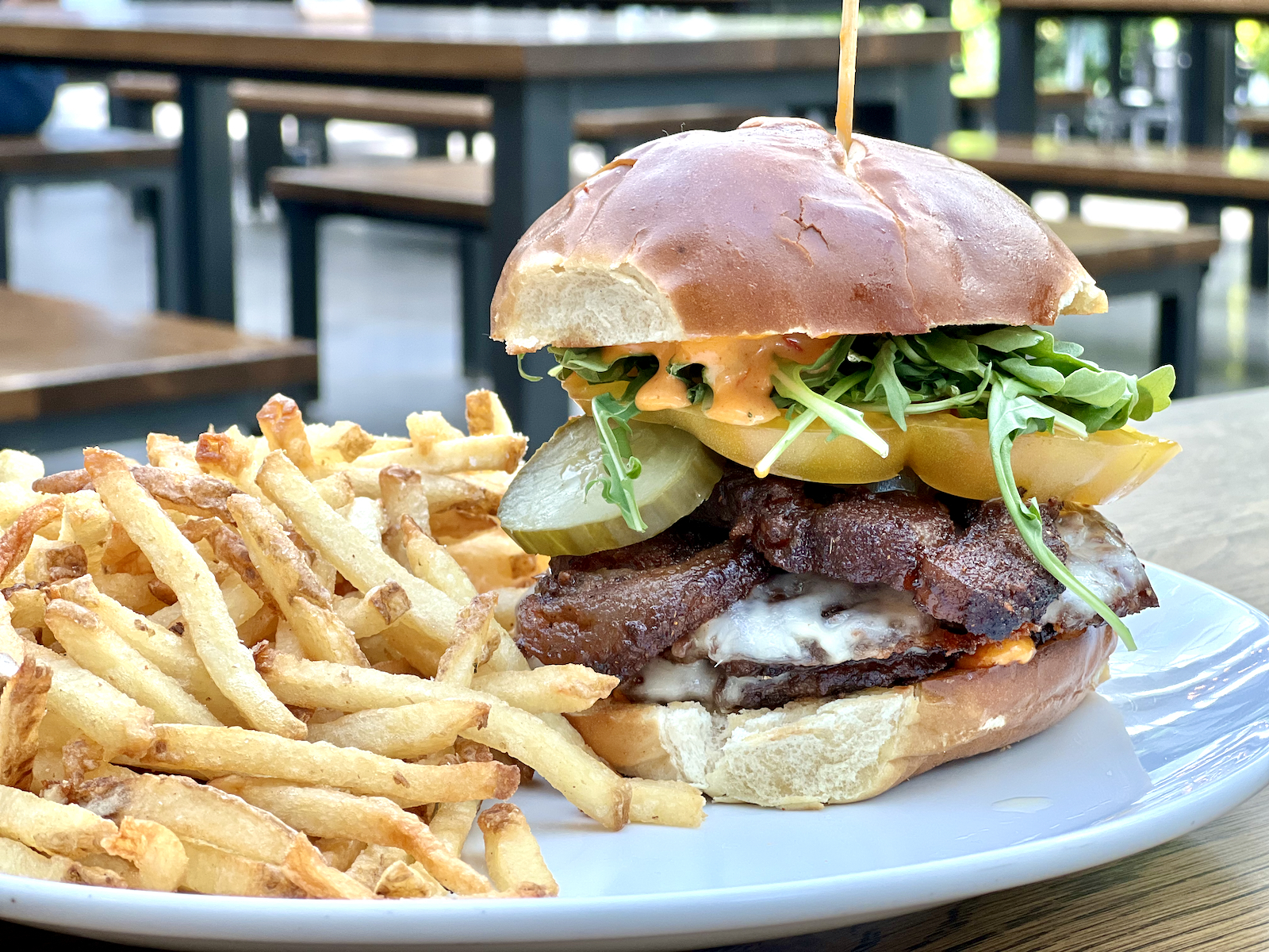 Bacon BBQ Smashburger - I love these burgers.