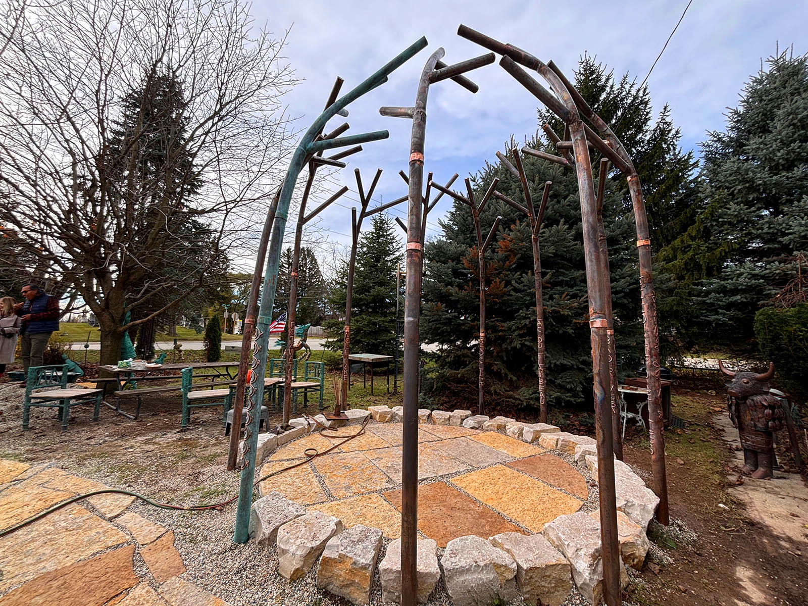 Progress report: Indigenous artist Mark Fischer's sculpture