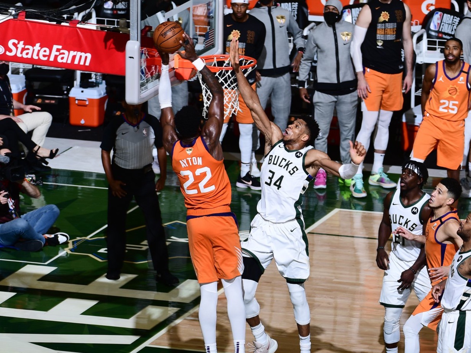 9 key images from the Bucks' first NBA Finals game in decades