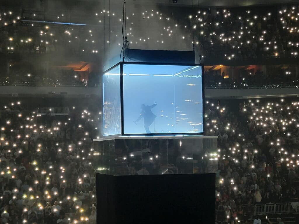 Kendrick Lamar with the Michael Jackson glove at OKC Concert, 2022