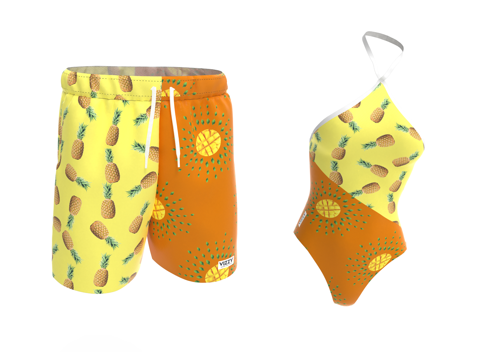 Vizzy Pineapple Mango Swimwear