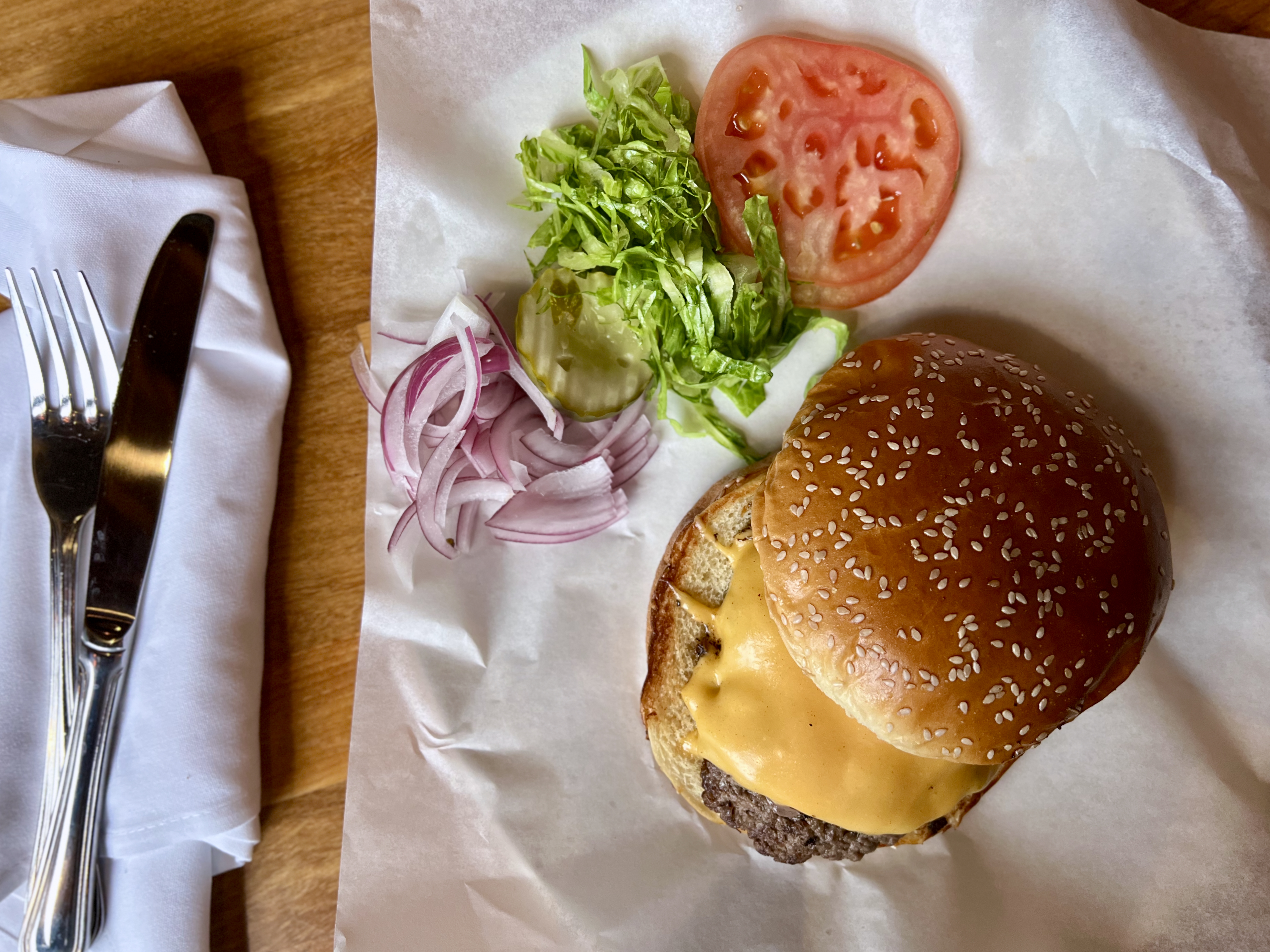 Quarter pound cheeseburger