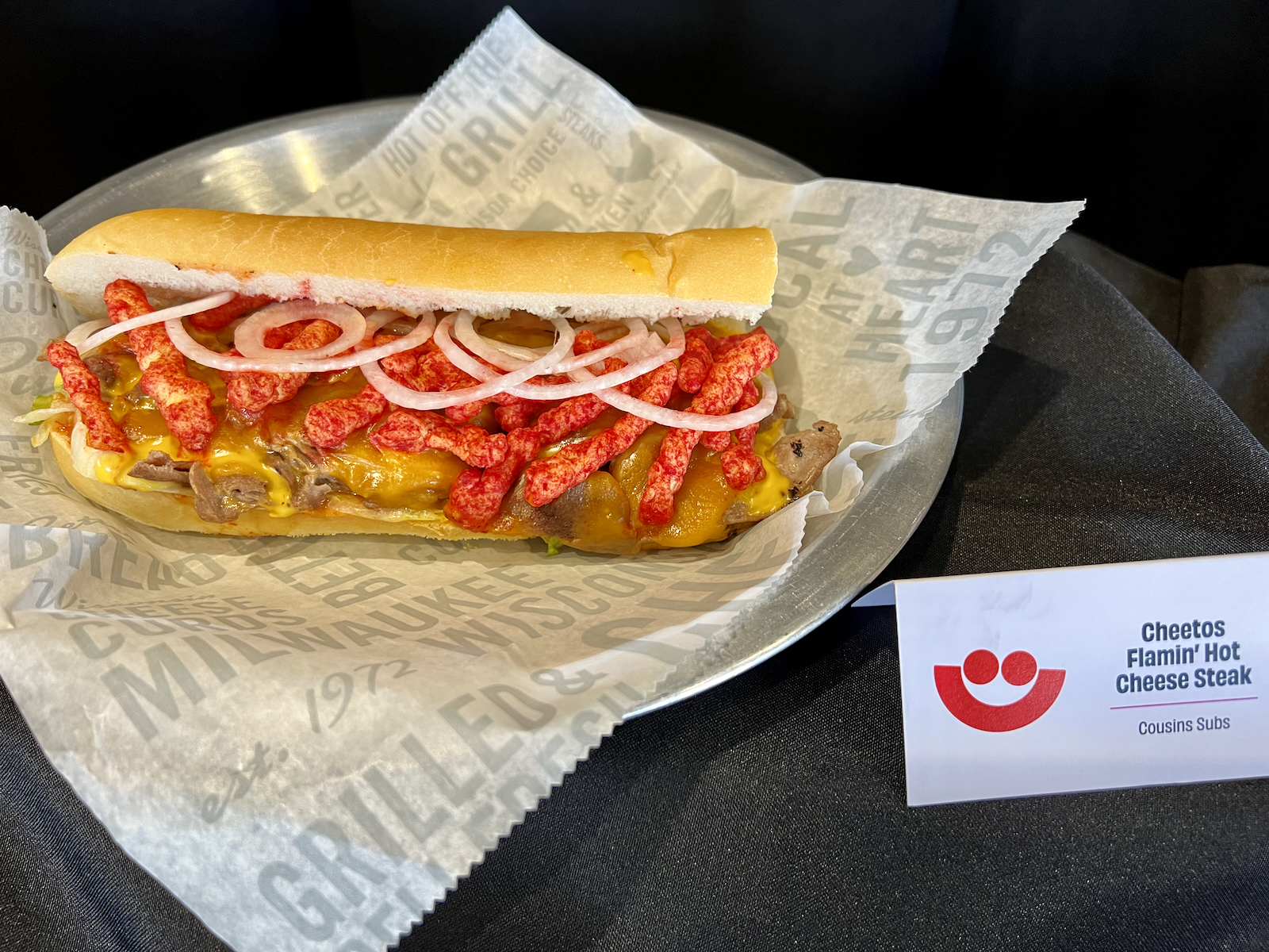 Flamin' Hot Cheetos Cheesesteak